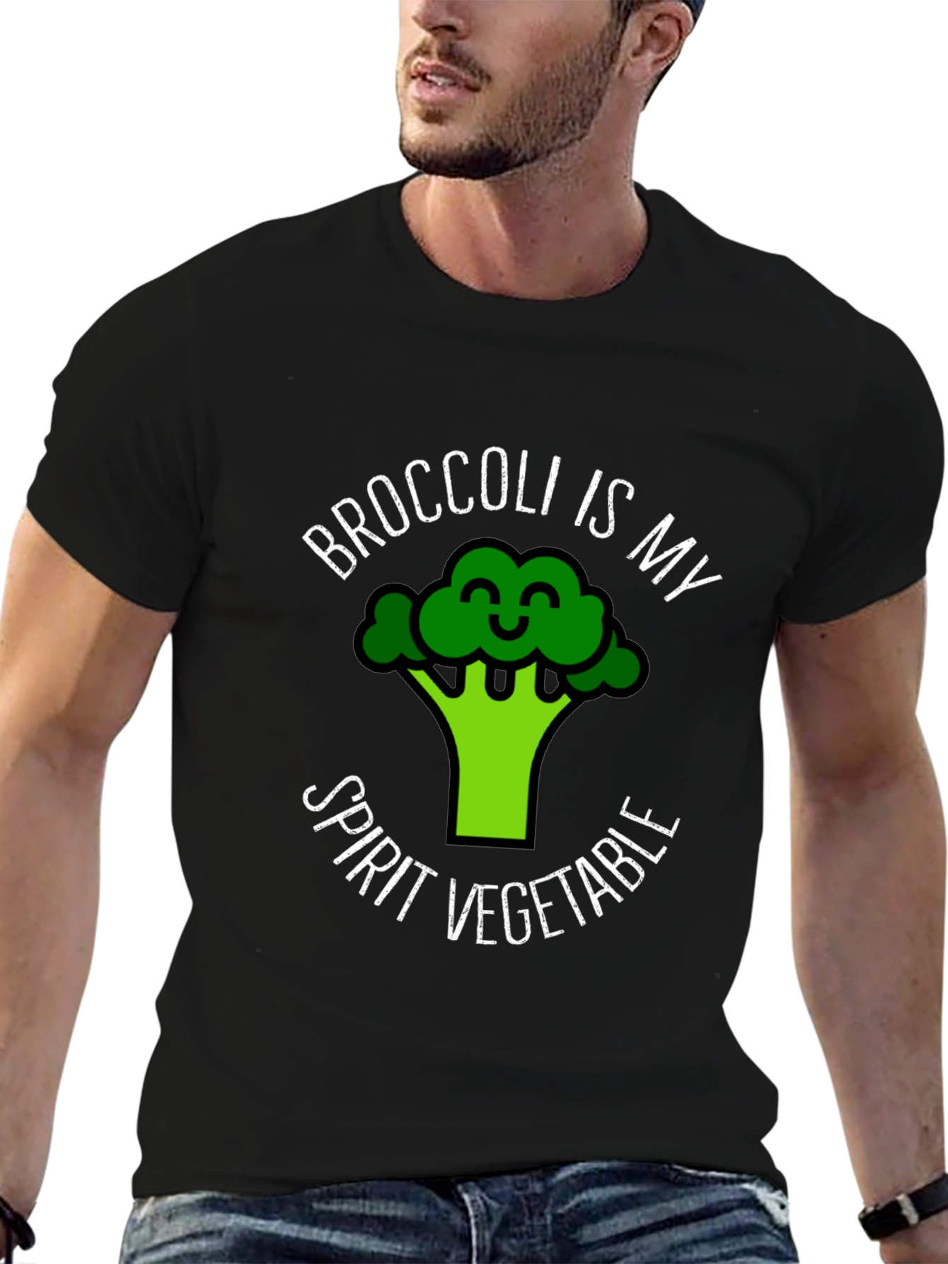 Broccoli Spirit Vegetable T-Shirt - Funny Vegan Tee