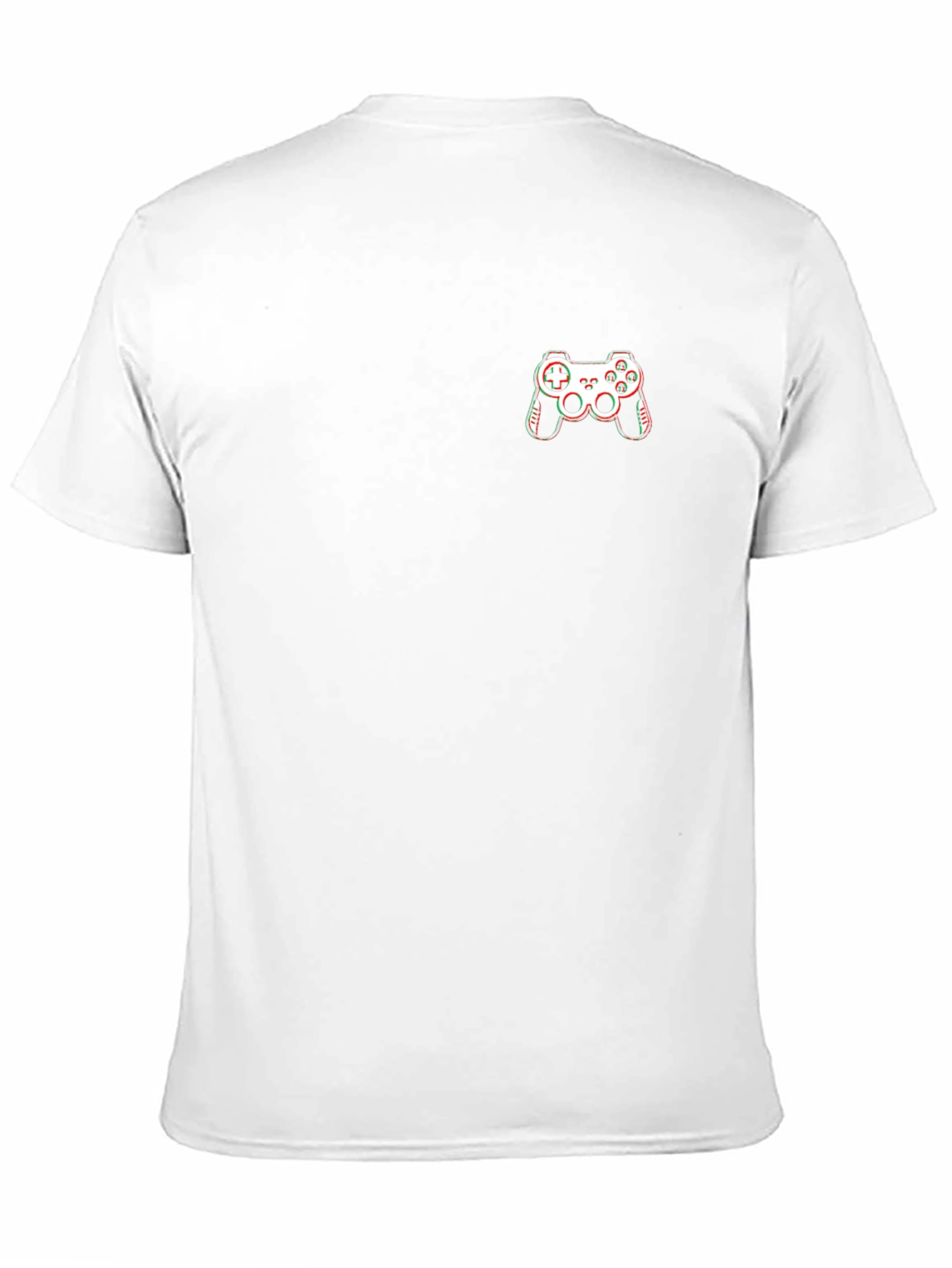 Gamer Style Black T-Shirt with Controller Graphic