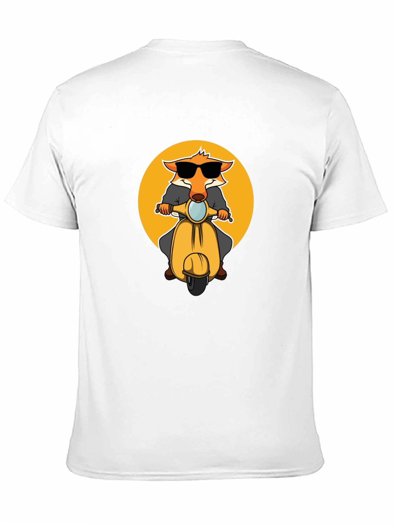 Cool Fox on Scooter Graphic T-Shirt