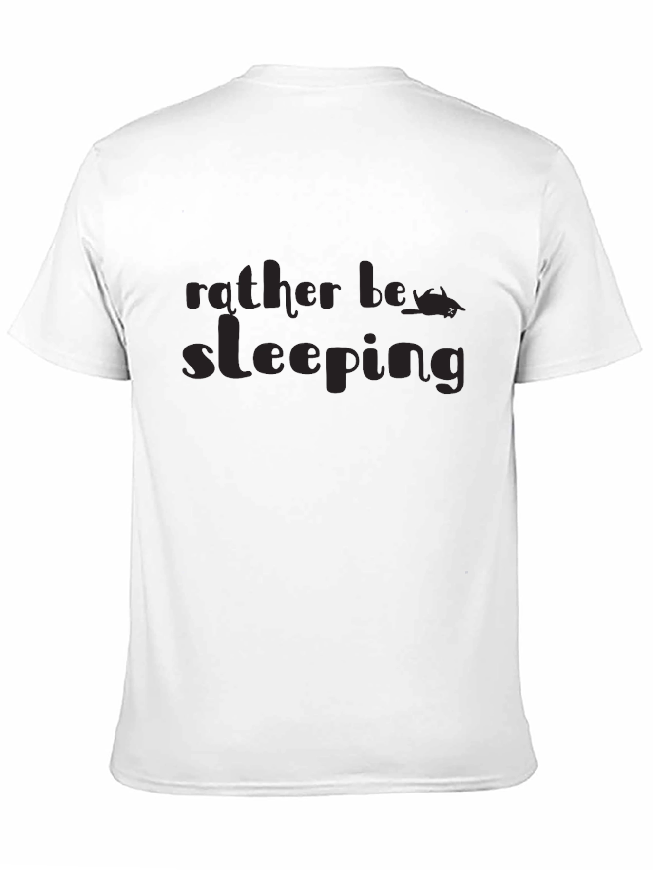 Rather Be Sleeping Graphic T-Shirt - Black