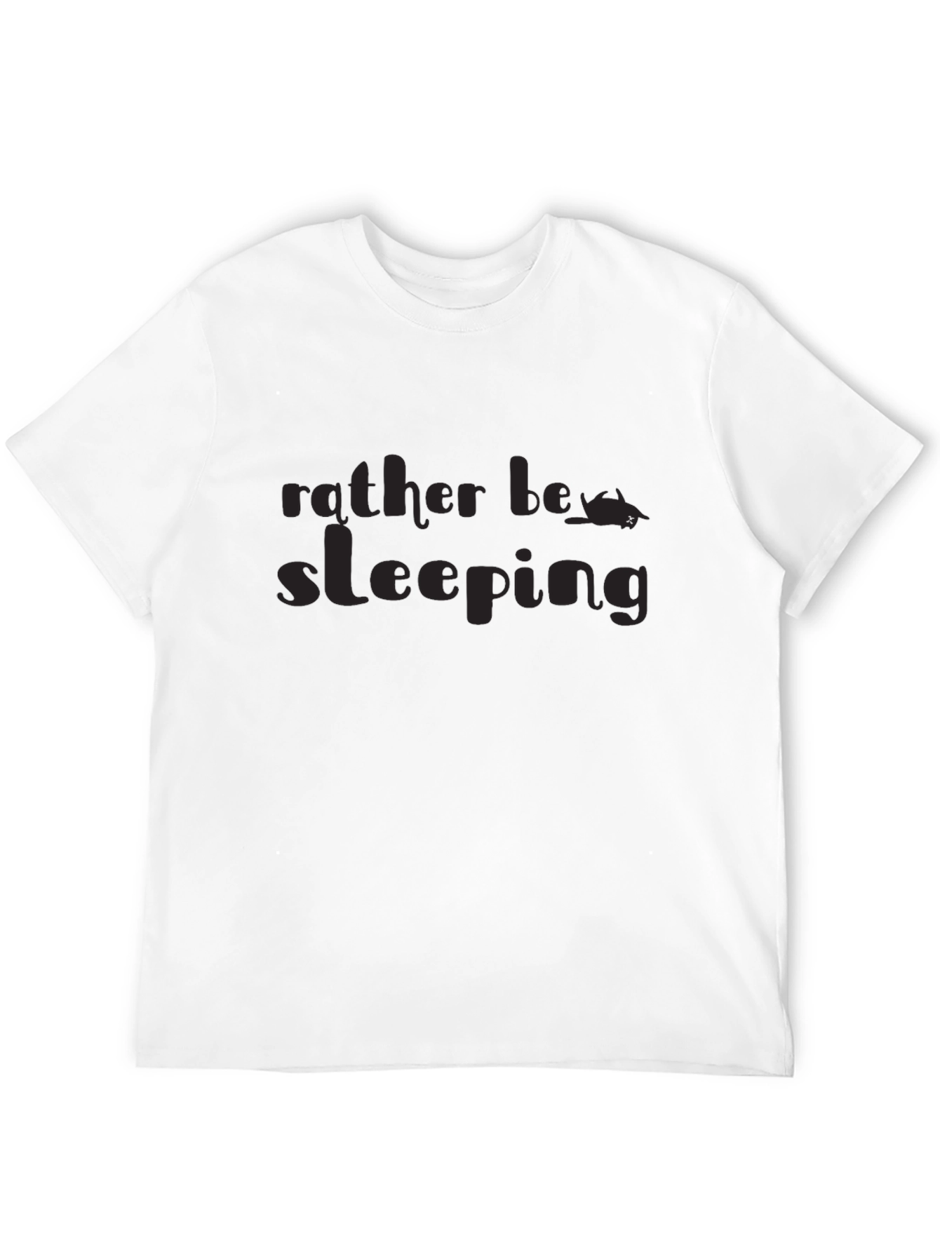 Rather Be Sleeping Graphic T-Shirt - Black