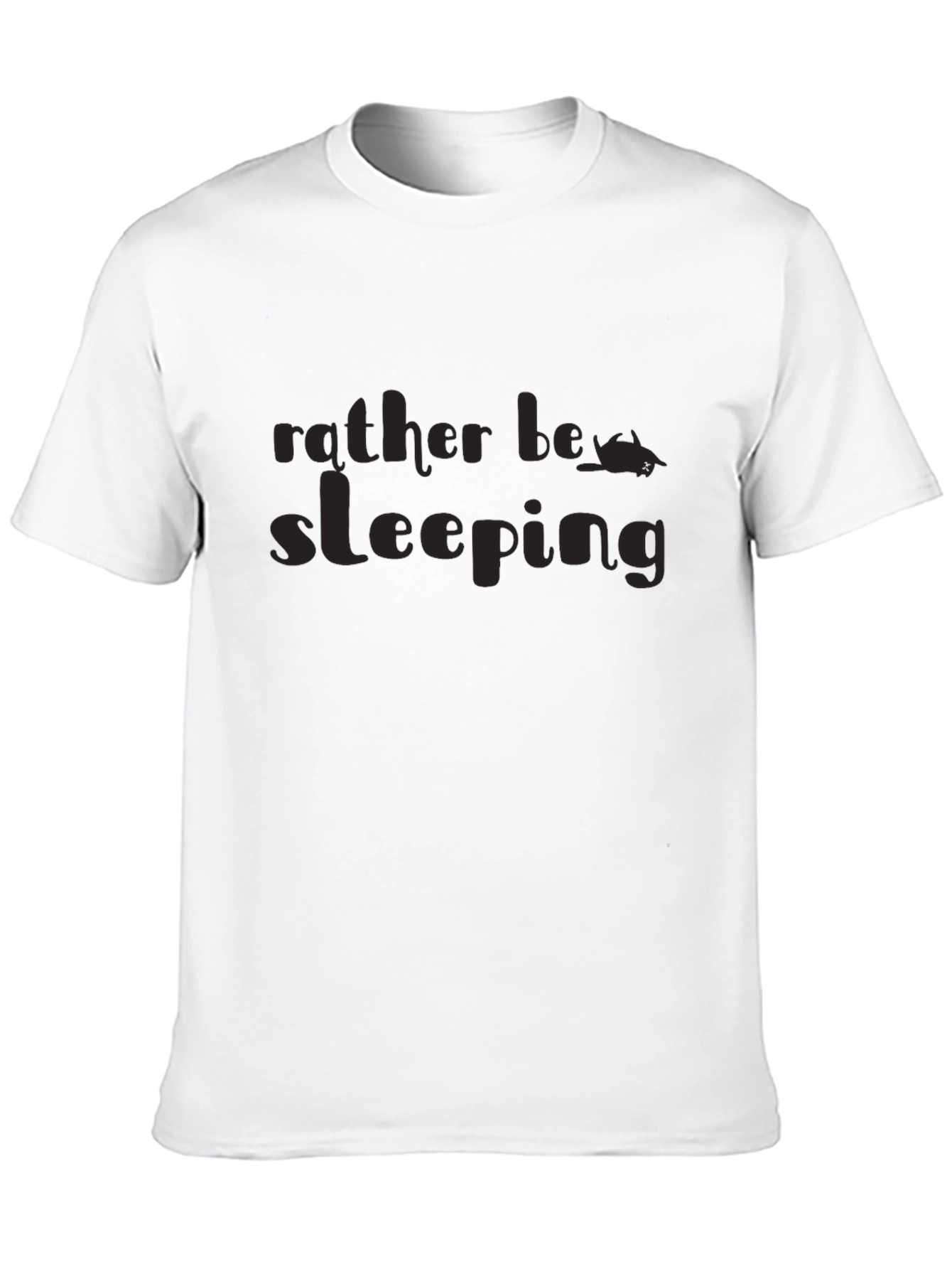 Rather Be Sleeping Graphic T-Shirt - Black