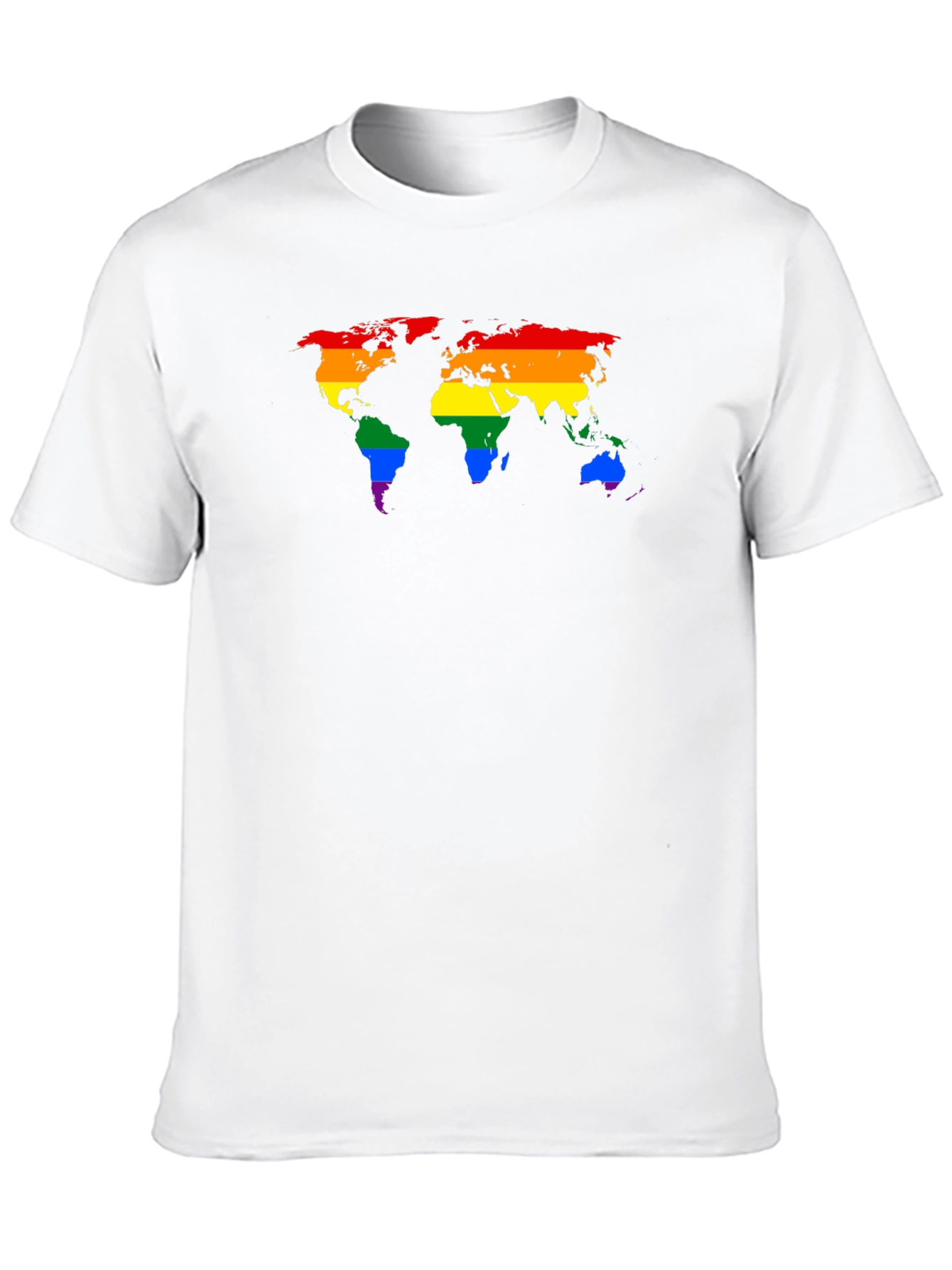 Pride World Map Black T-Shirt