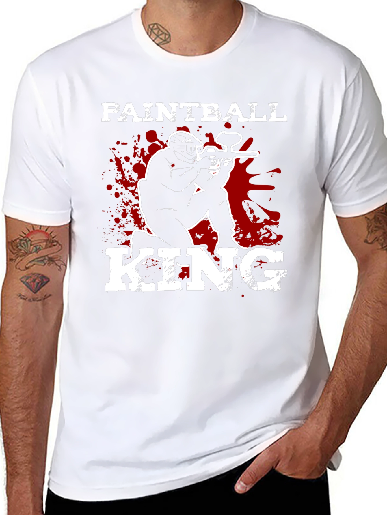 Paintball King Black Graphic T-Shirt
