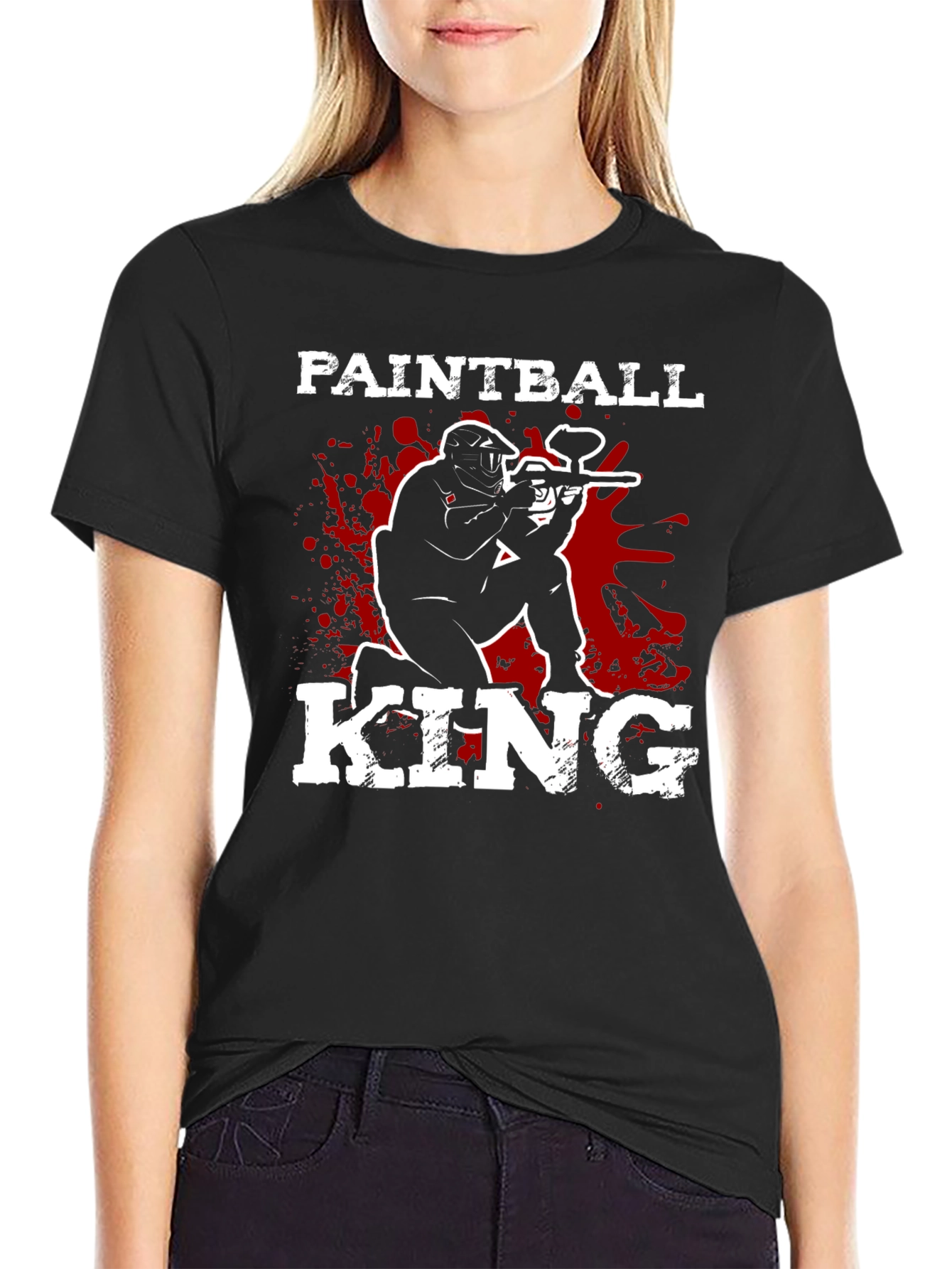 Paintball King Black Graphic T-Shirt