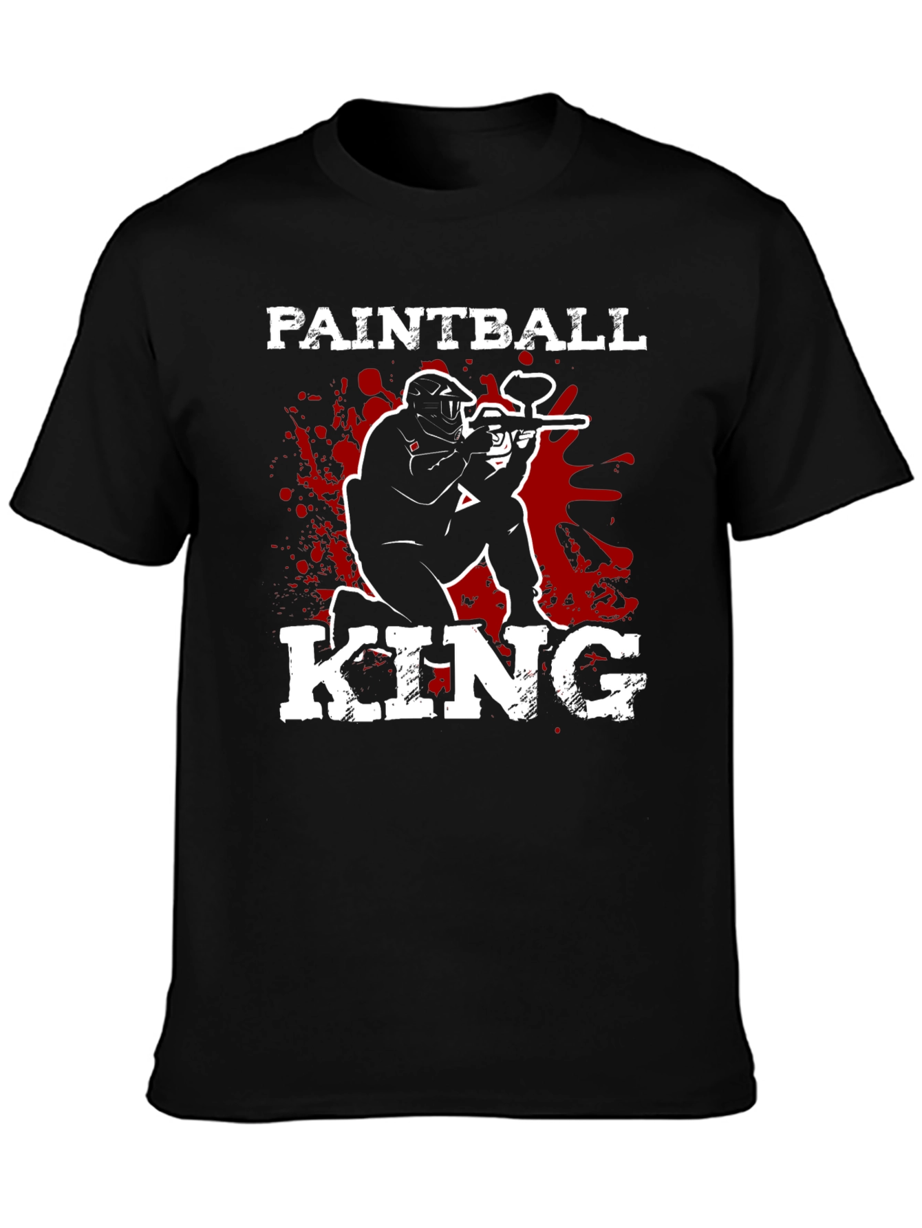 Paintball King Black Graphic T-Shirt