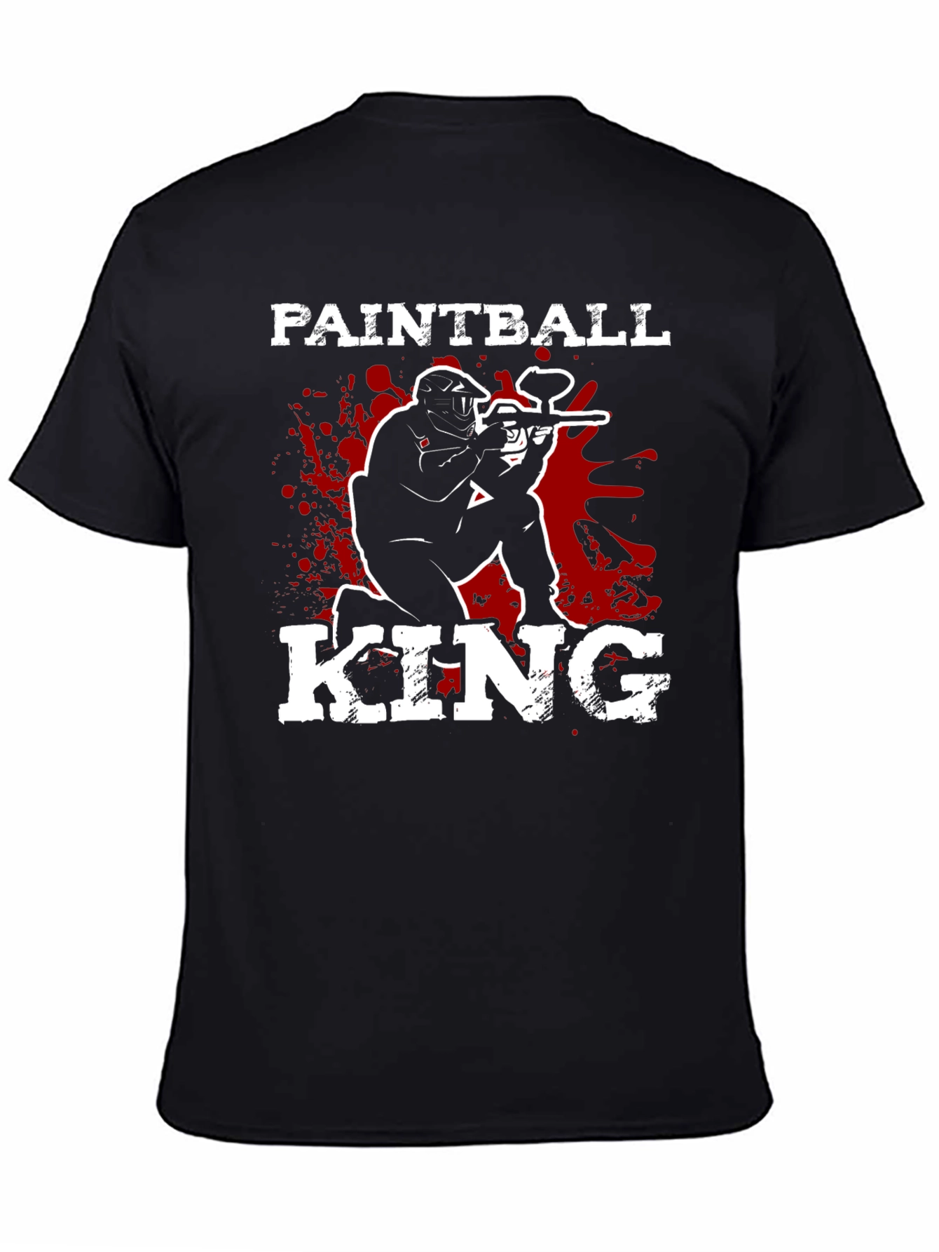 Paintball King Black Graphic T-Shirt