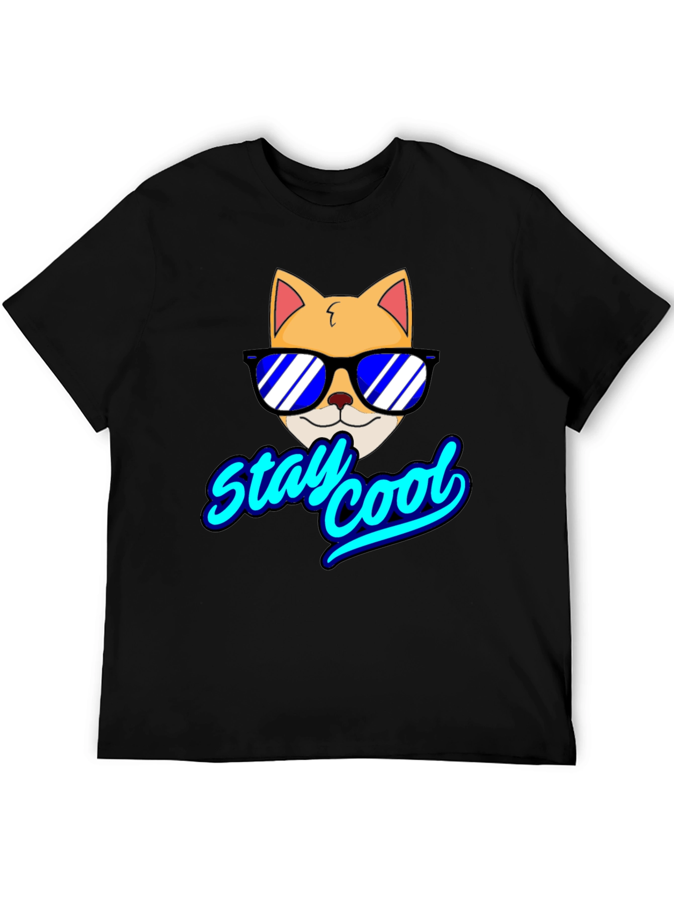 Stay Cool Cat T-Shirt - Fun Graphic Tee