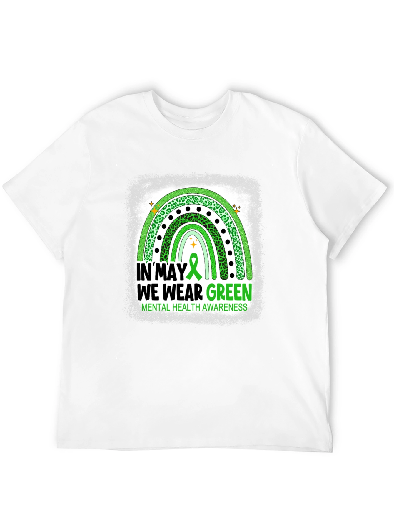 In May We Wear Green Mental Health Awareness T-Shirt