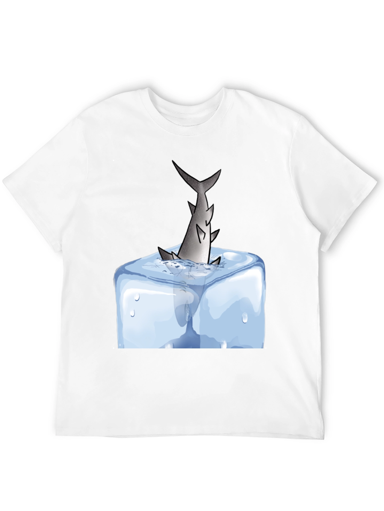 Shark in Ice T-Shirt - Cool Graphic Tee
