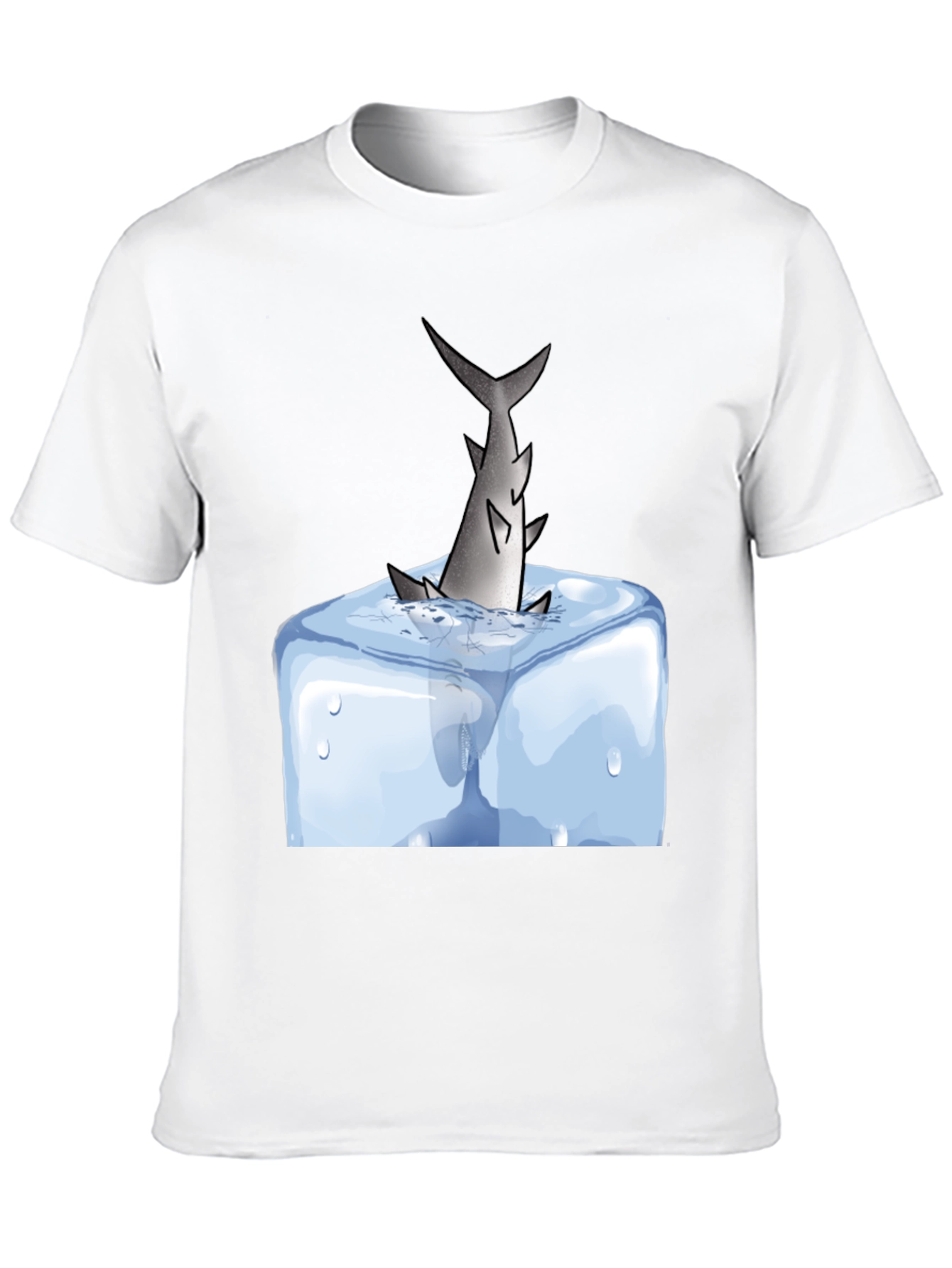 Shark in Ice T-Shirt - Cool Graphic Tee