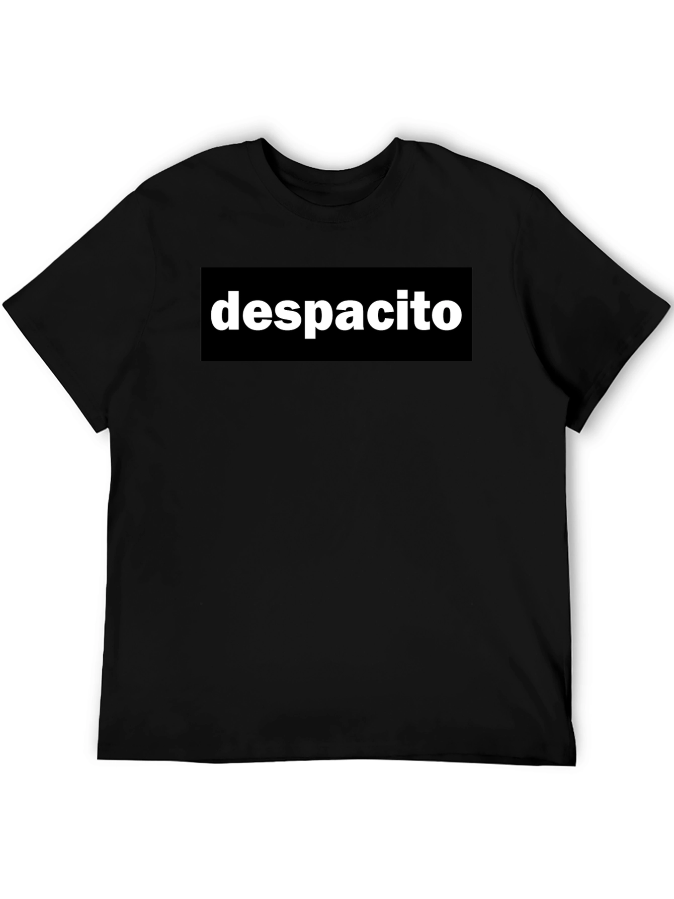 Despacito Graphic Tee - Trendy Black T-Shirt