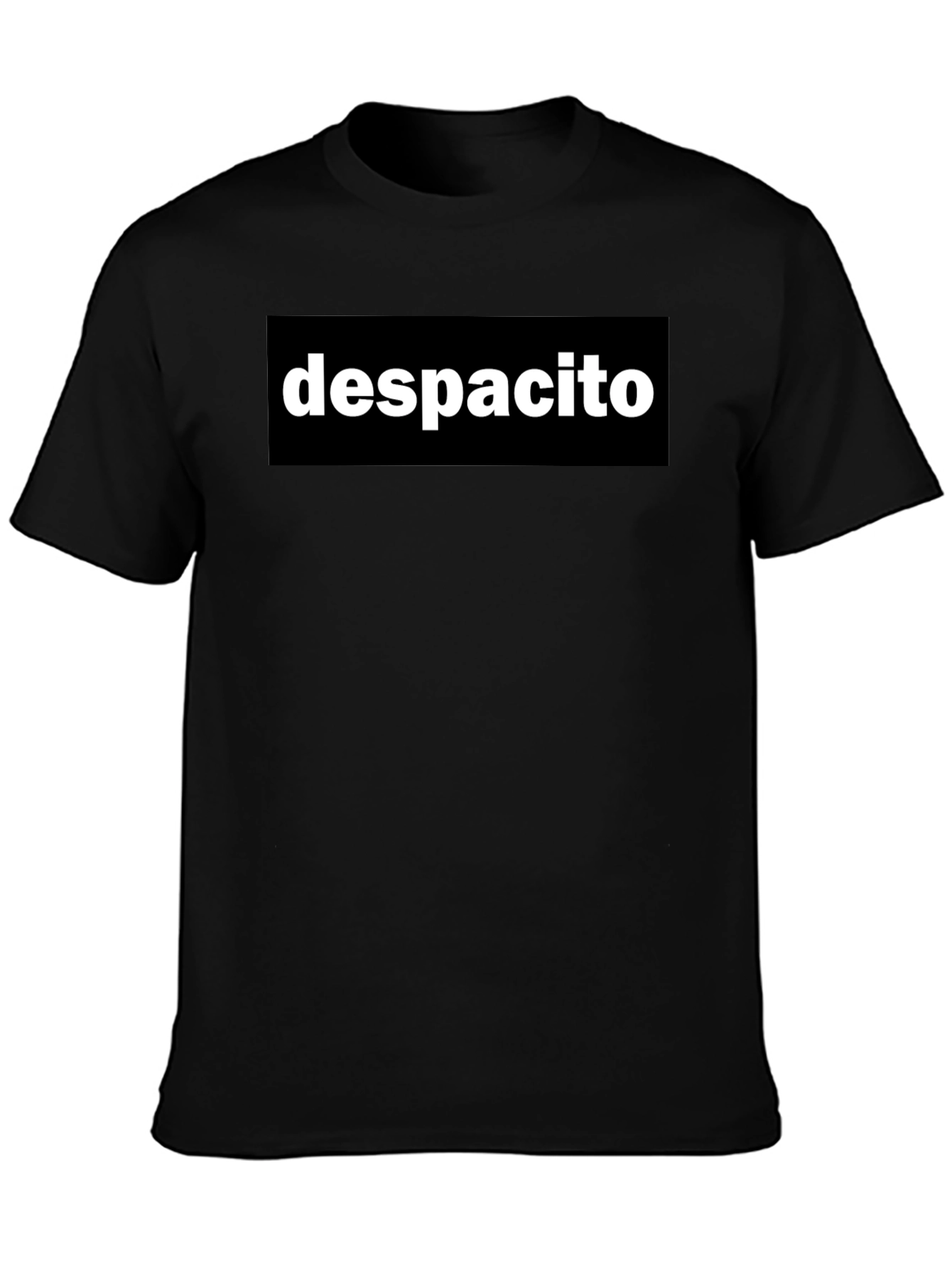 Despacito Graphic Tee - Trendy Black T-Shirt