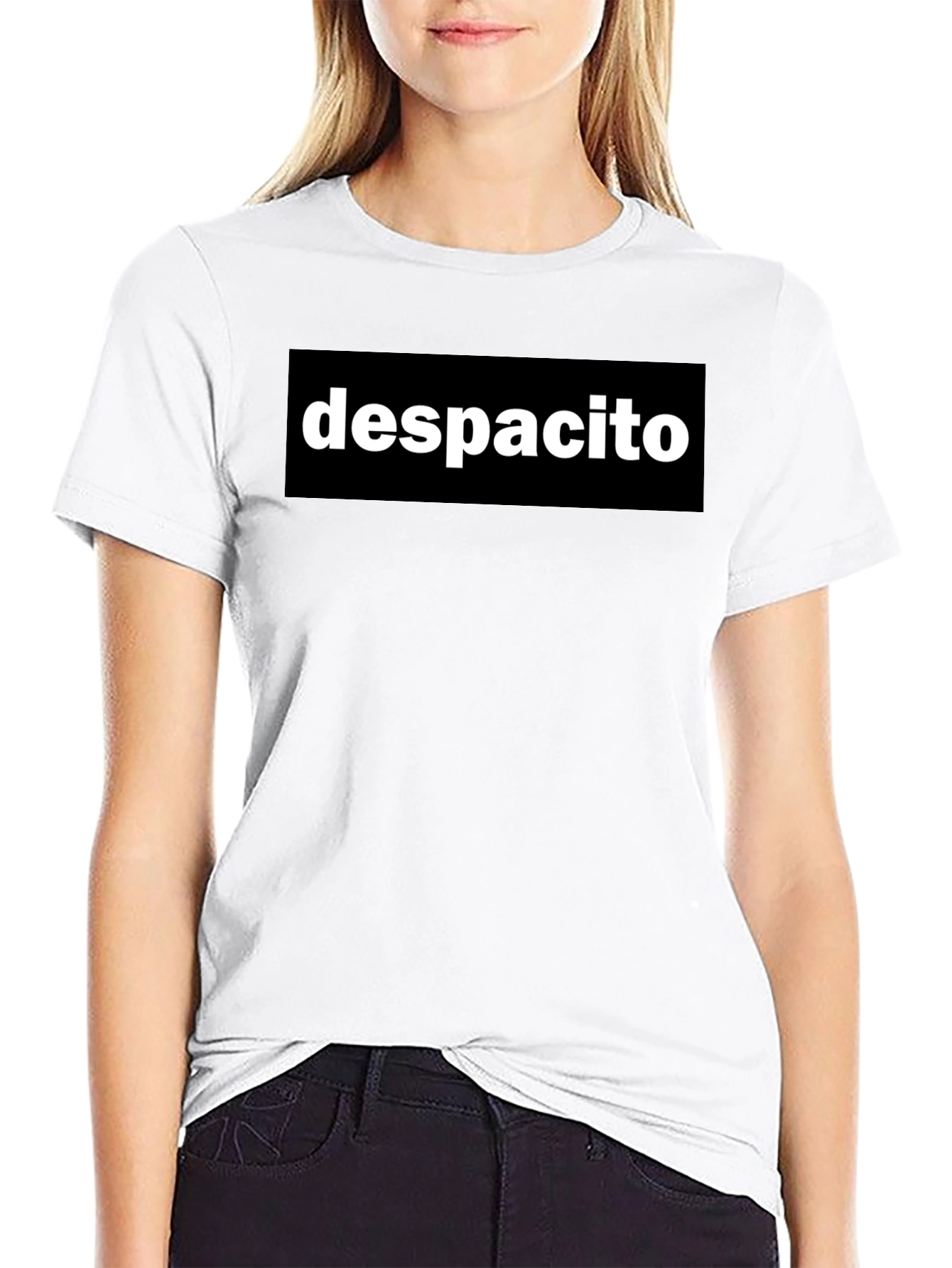Despacito Graphic Tee - Trendy Black T-Shirt