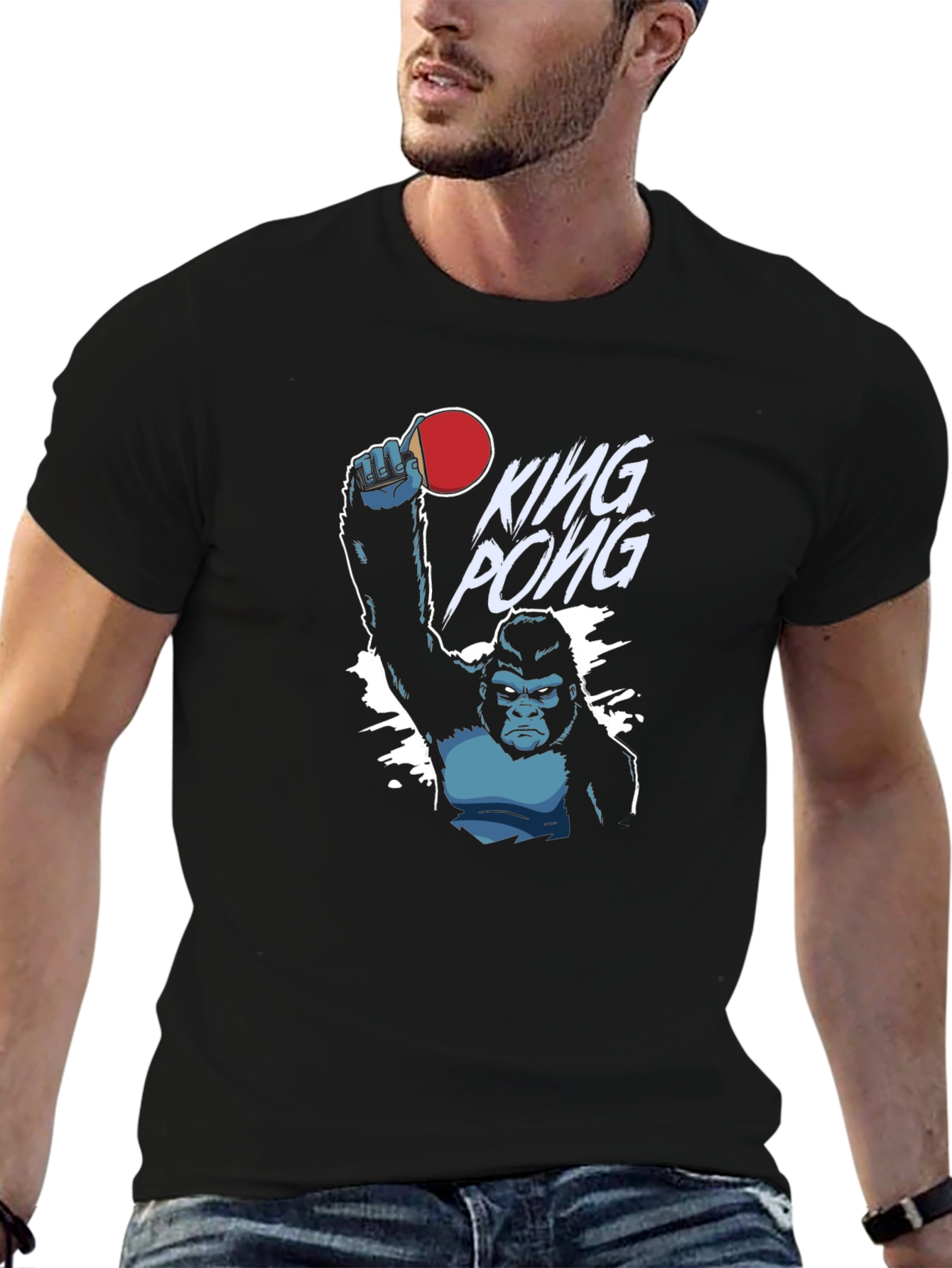 King Pong Gorilla Graphic T-Shirt