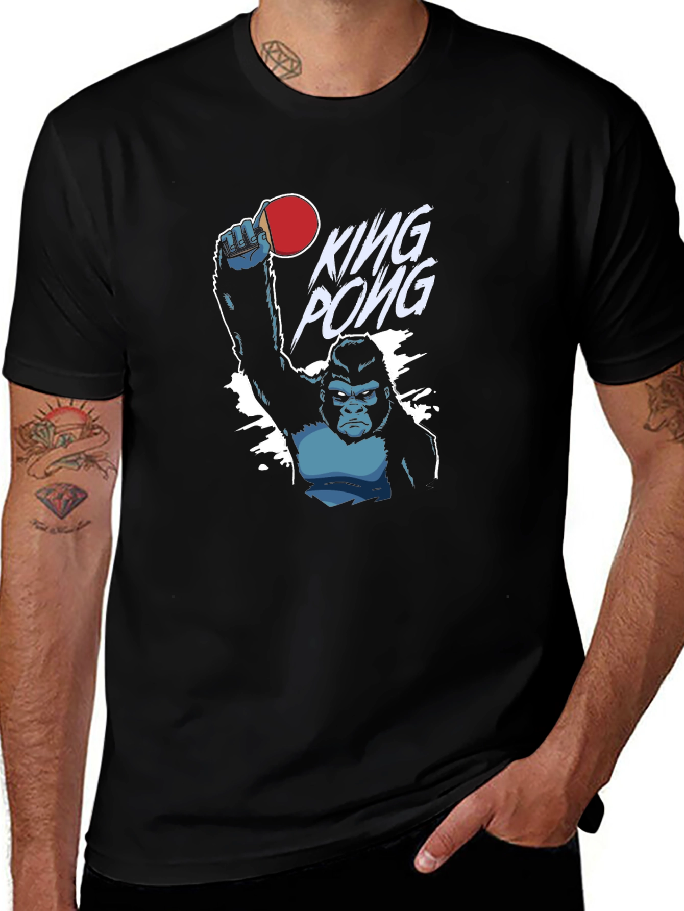 King Pong Gorilla Graphic T-Shirt