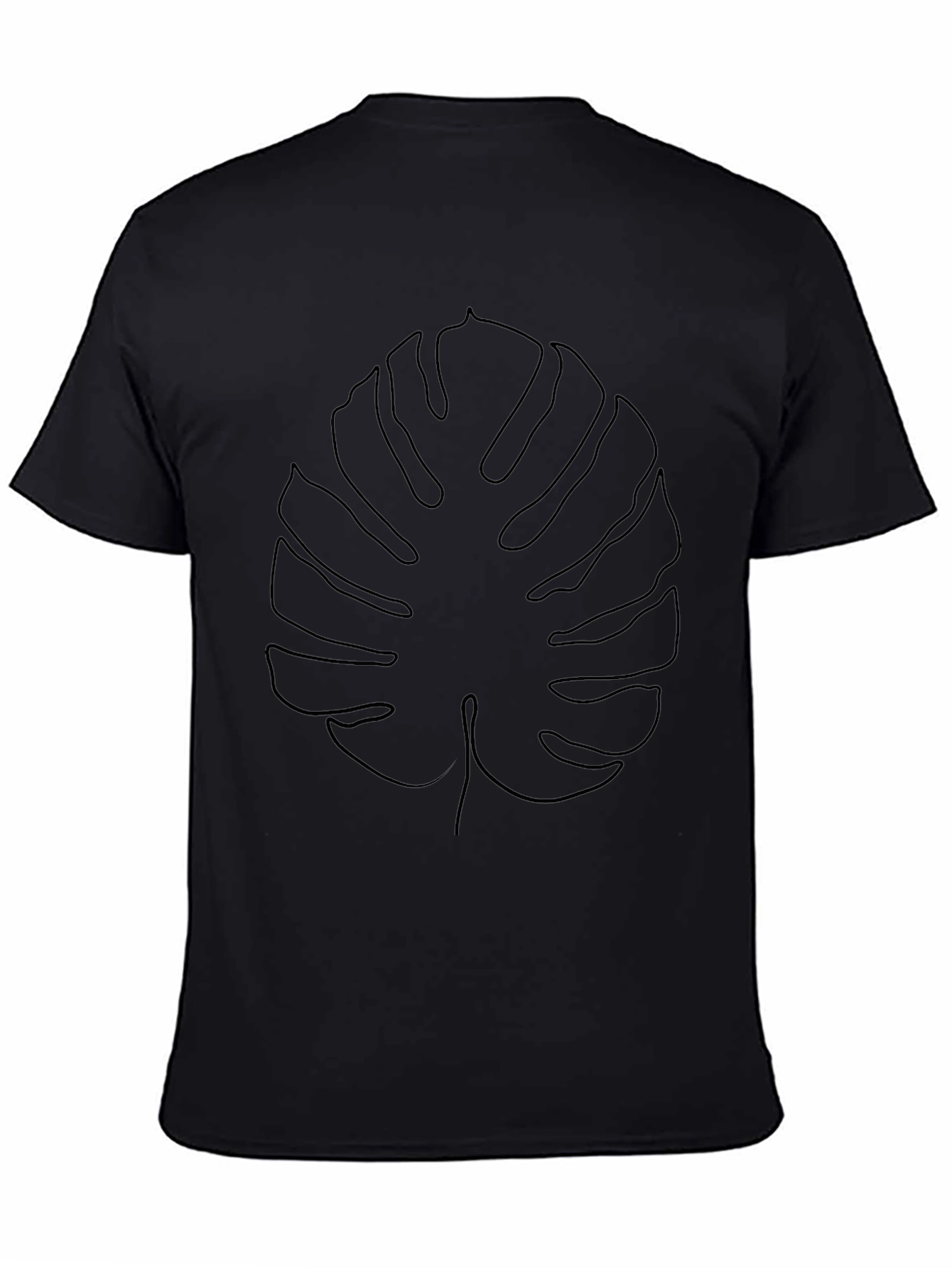 Minimalist Monstera Leaf Graphic T-Shirt