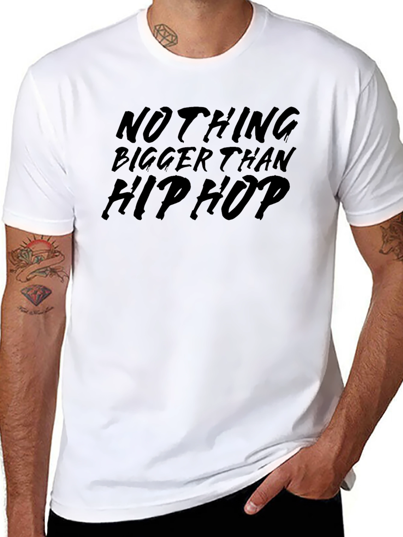 Nothing Bigger Than Hip Hop Black Tee