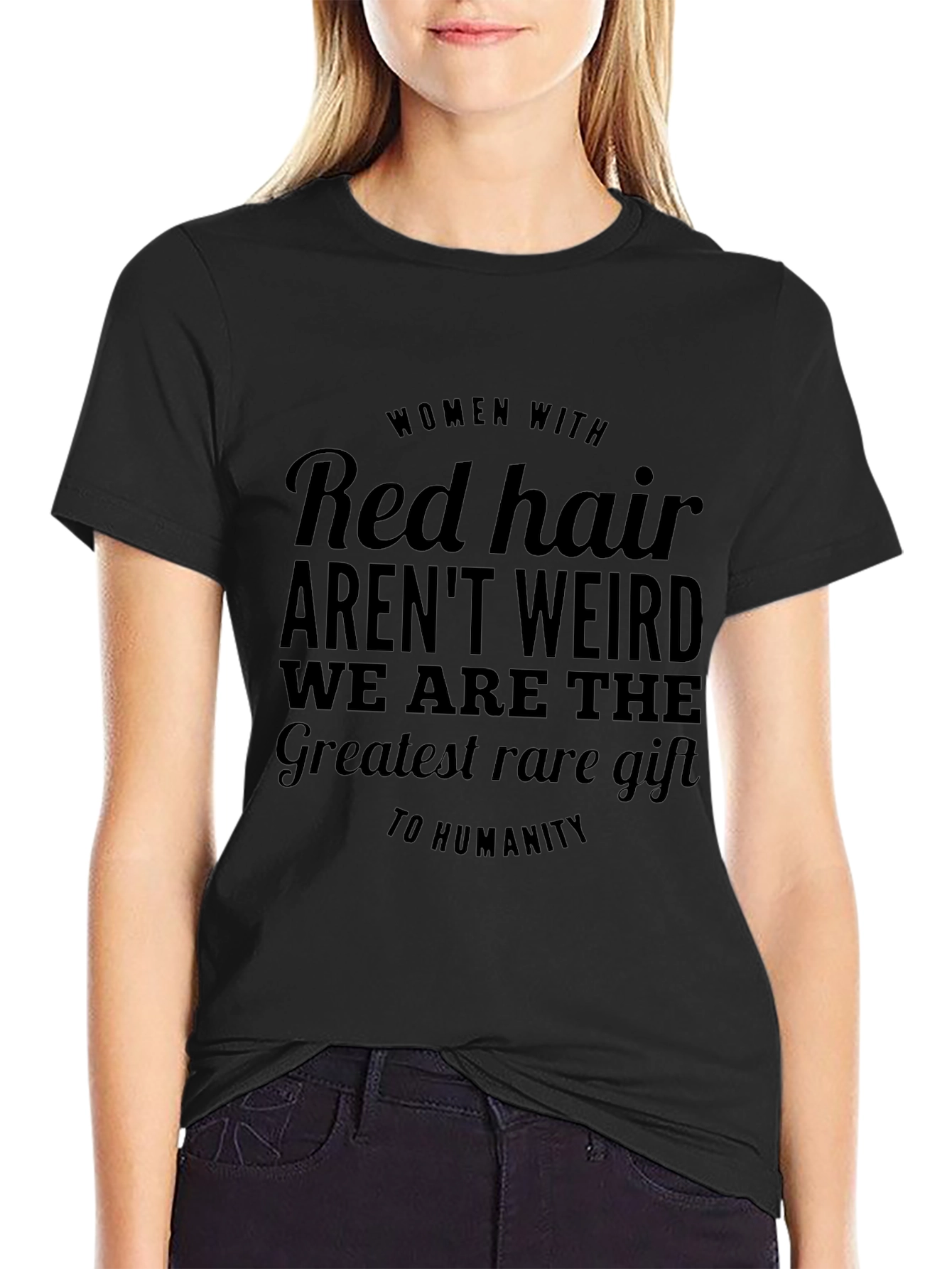 Red Hair Womens T-Shirt