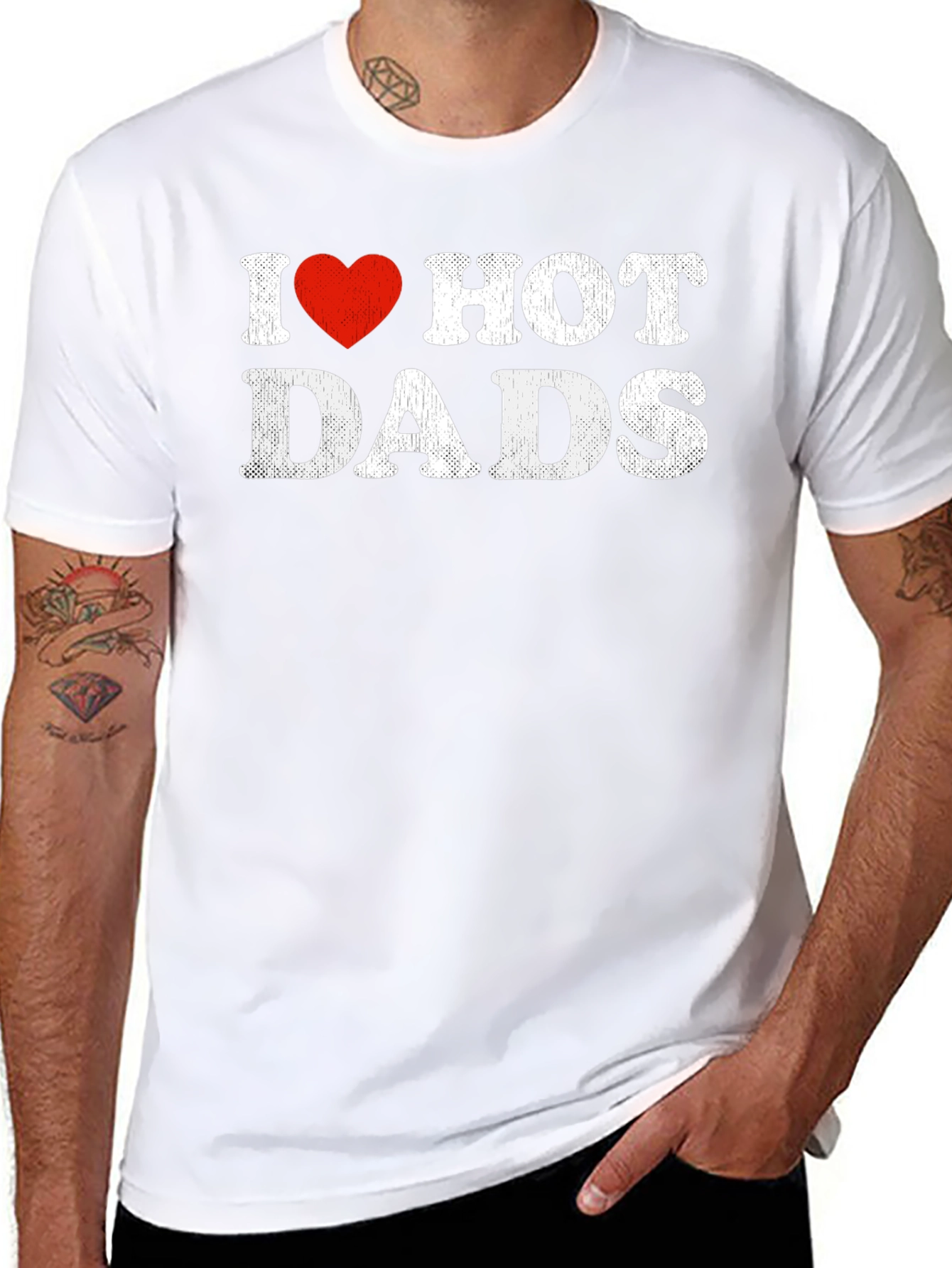 I Heart Hot Dads Graphic T-Shirt