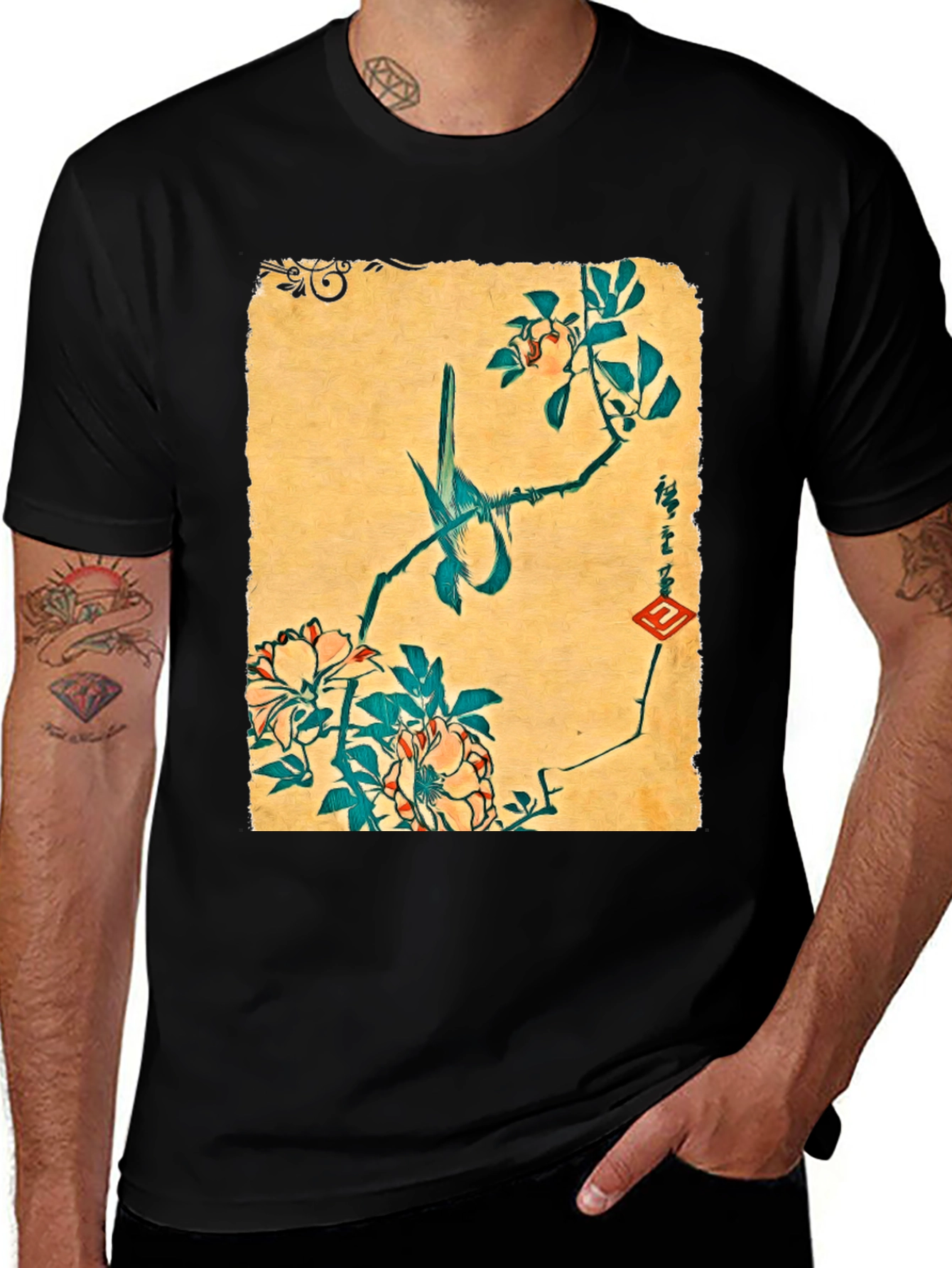 Bird and Blossom Graphic Tee
