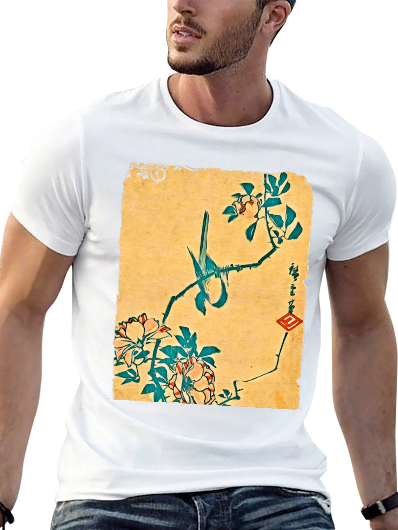 Bird and Blossom Graphic Tee