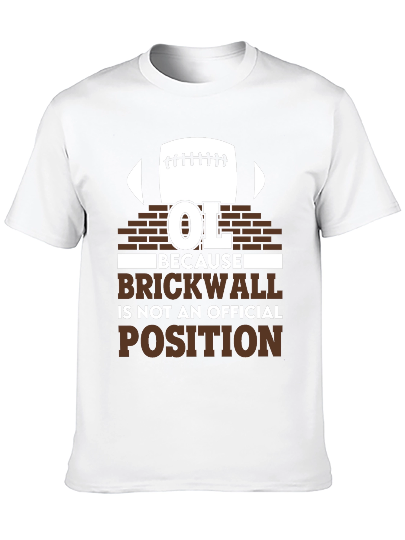 OL Brickwall Funny Football T-Shirt