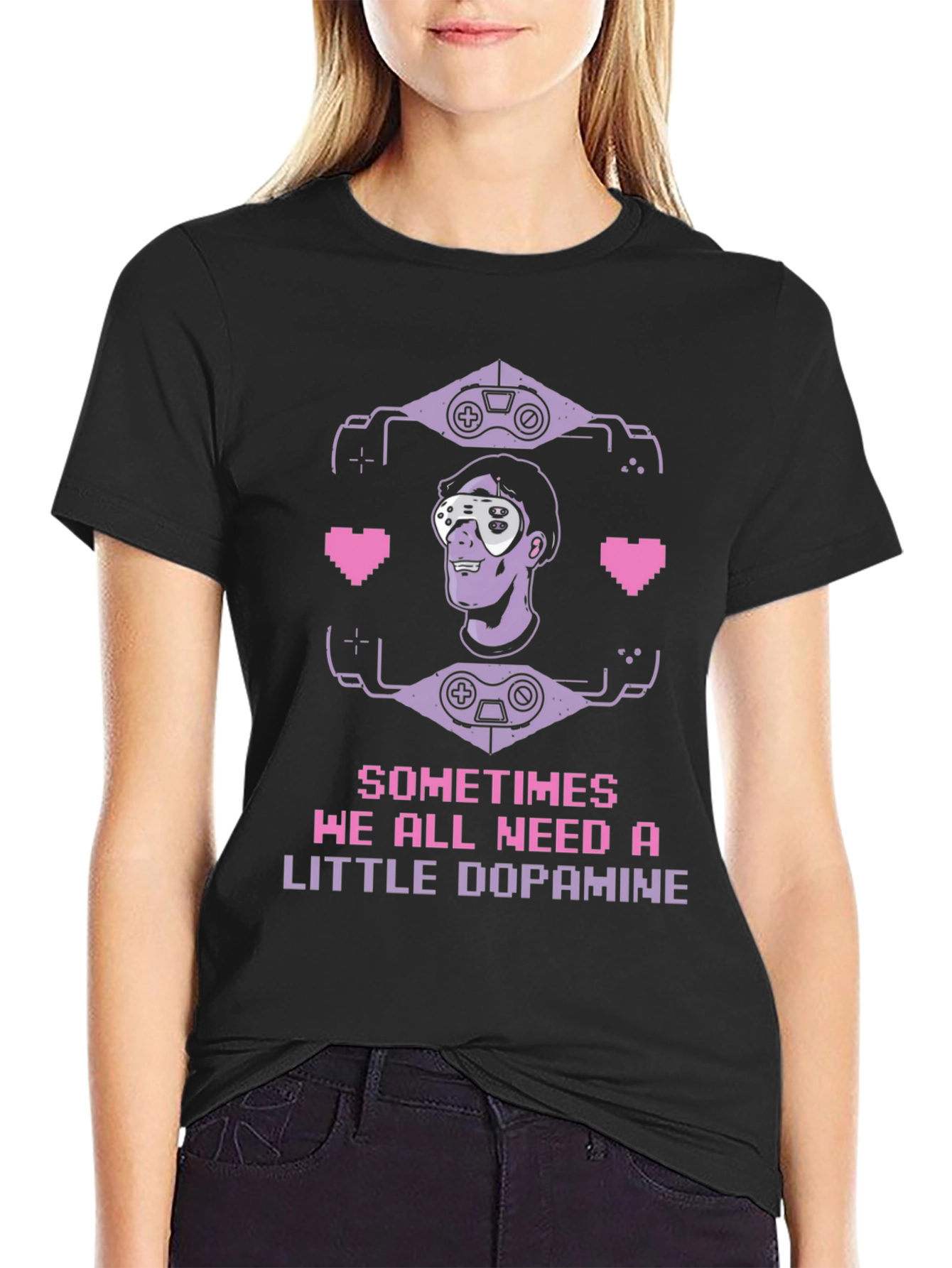 Gamer Dopamine T-Shirt Pixel Art Tee
