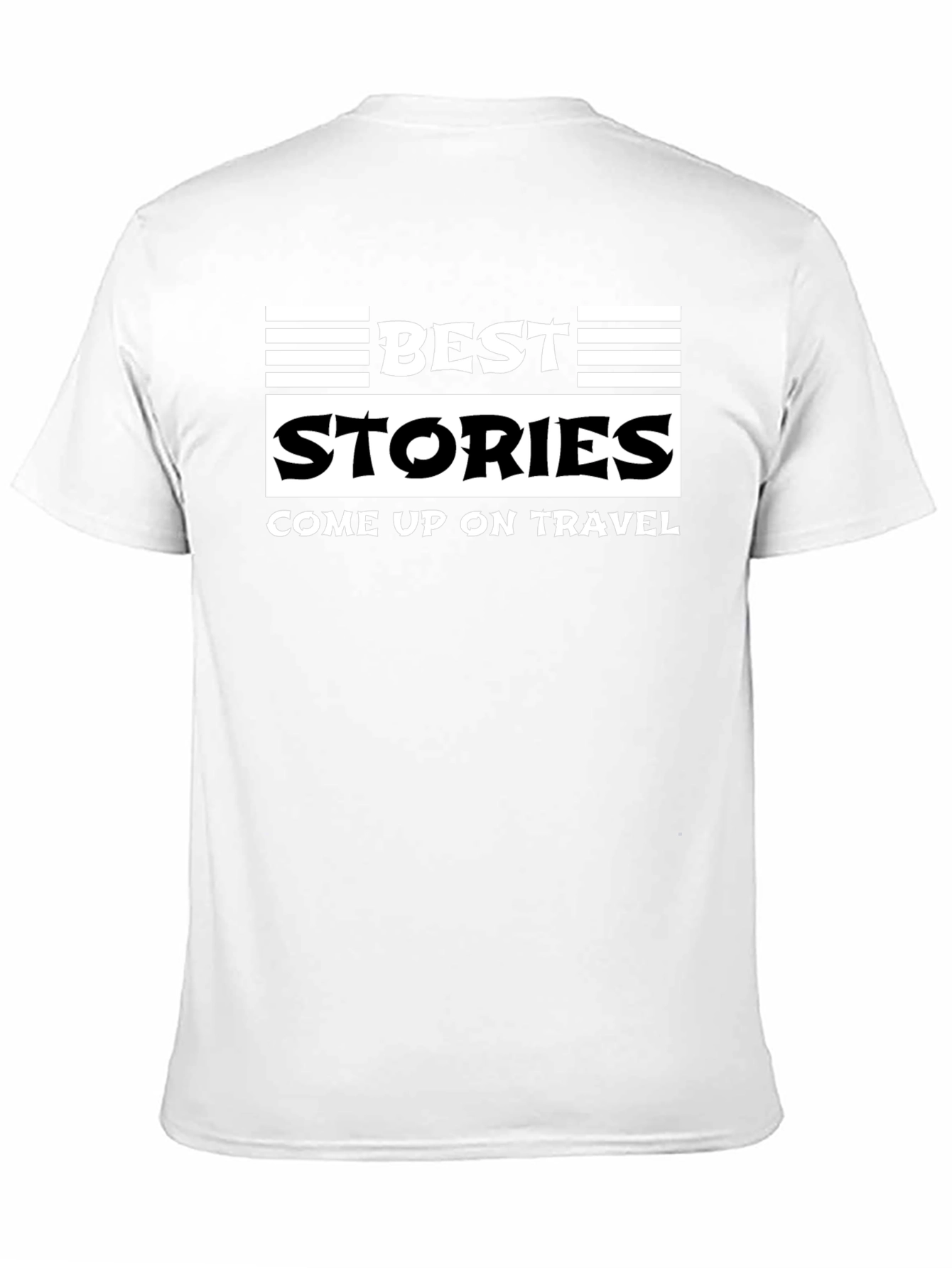 Best Stories Travel T-Shirt - Black Cotton Tee