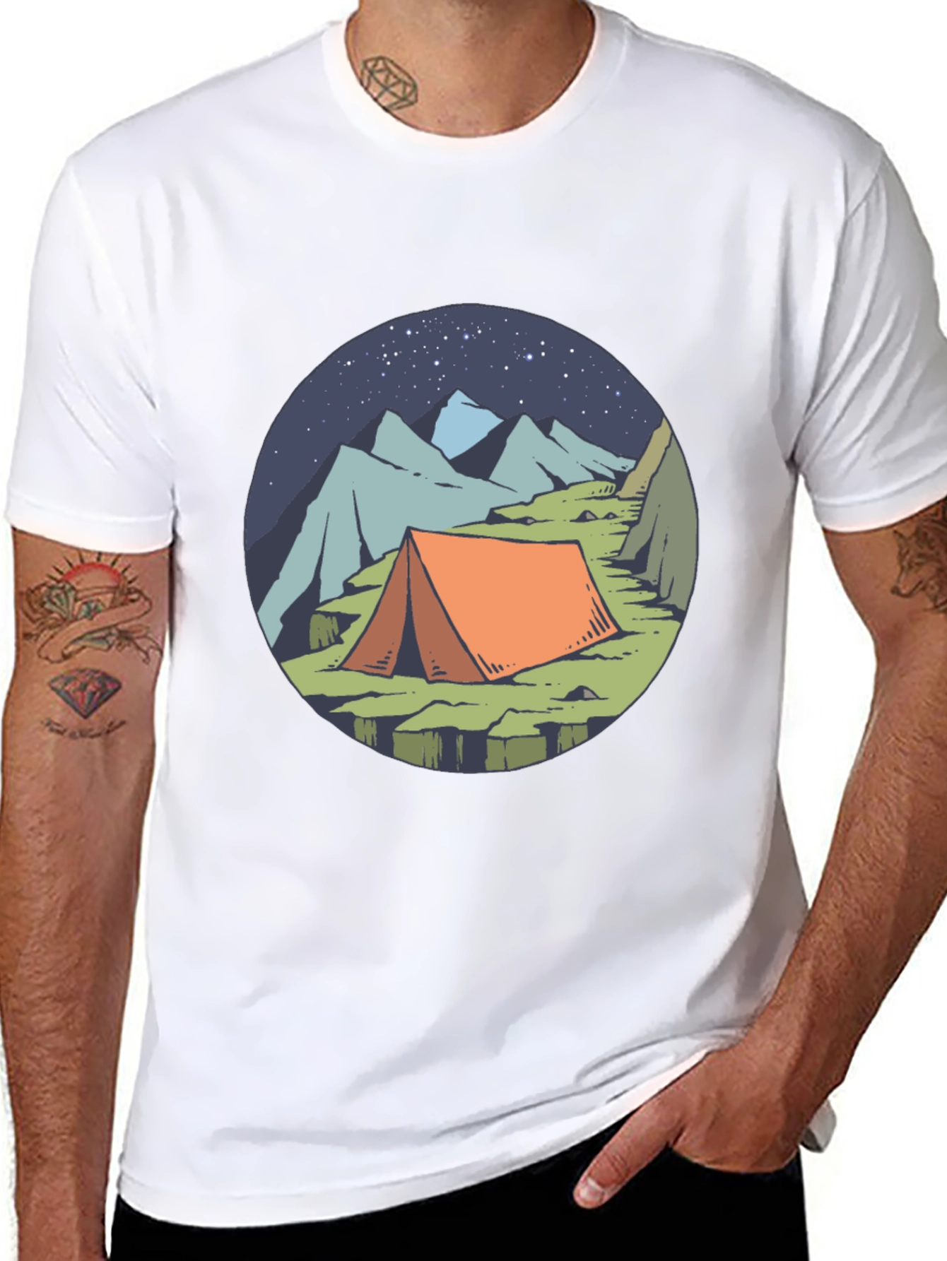 Camping Graphic Tee - Adventure Awaits!