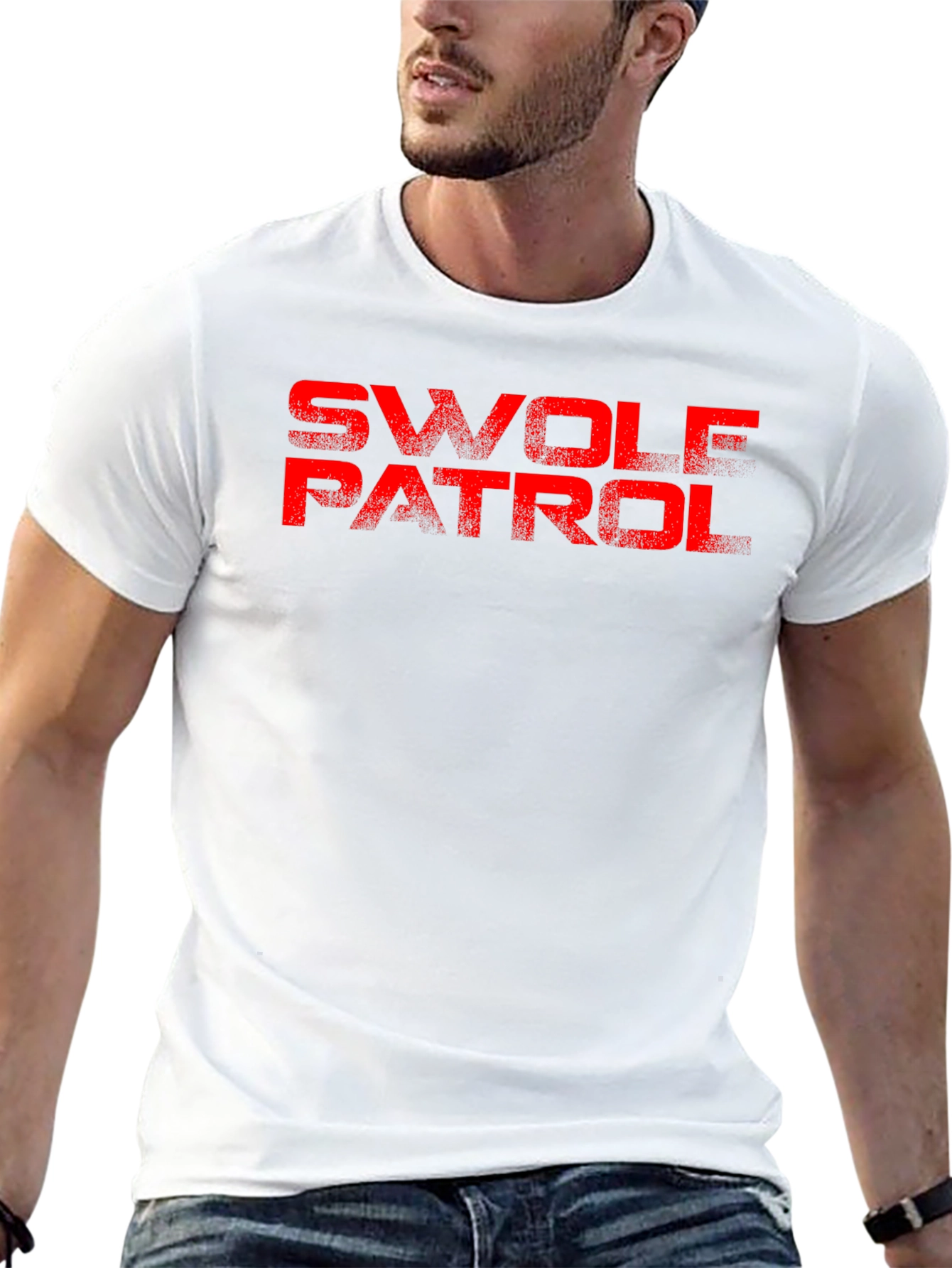 Swole Patrol Graphic Tee - Black