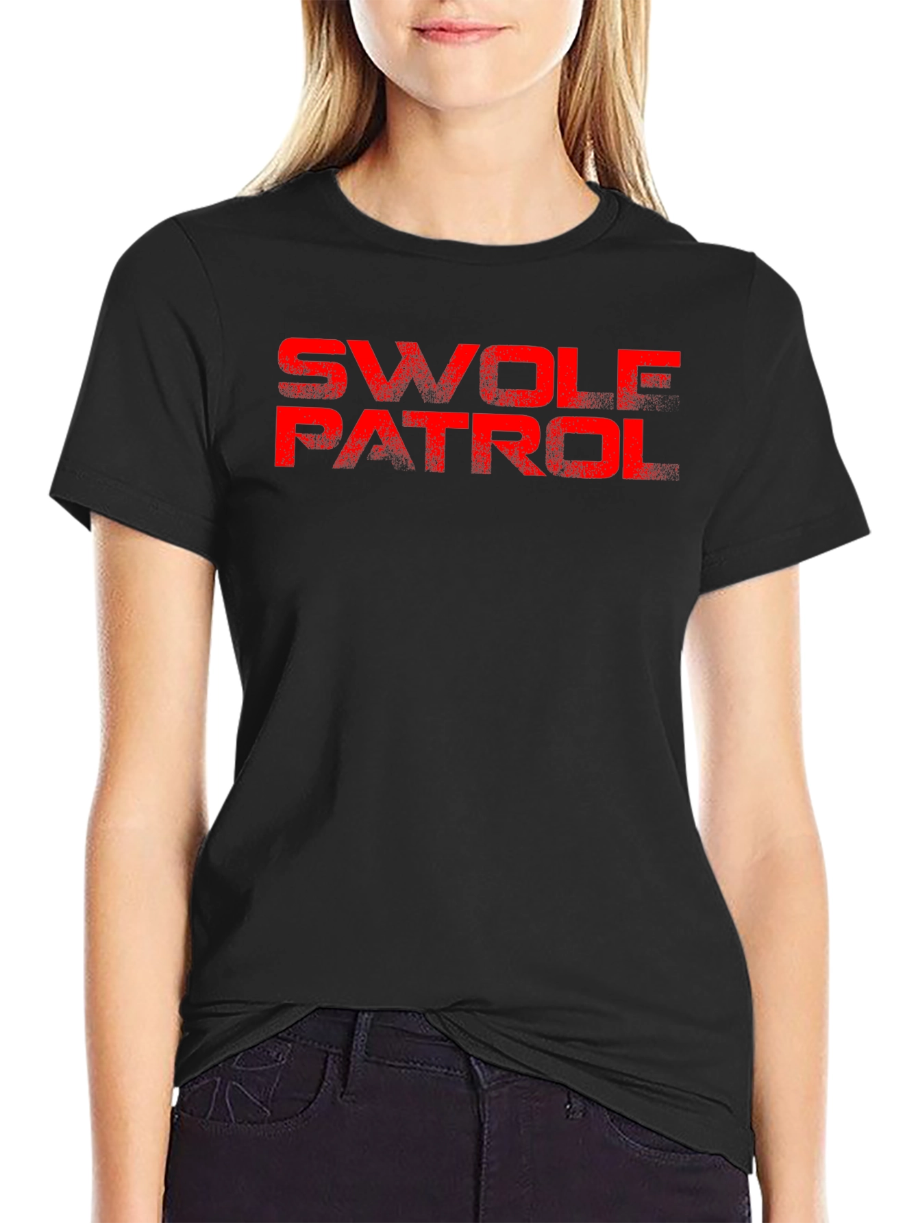 Swole Patrol Graphic Tee - Black