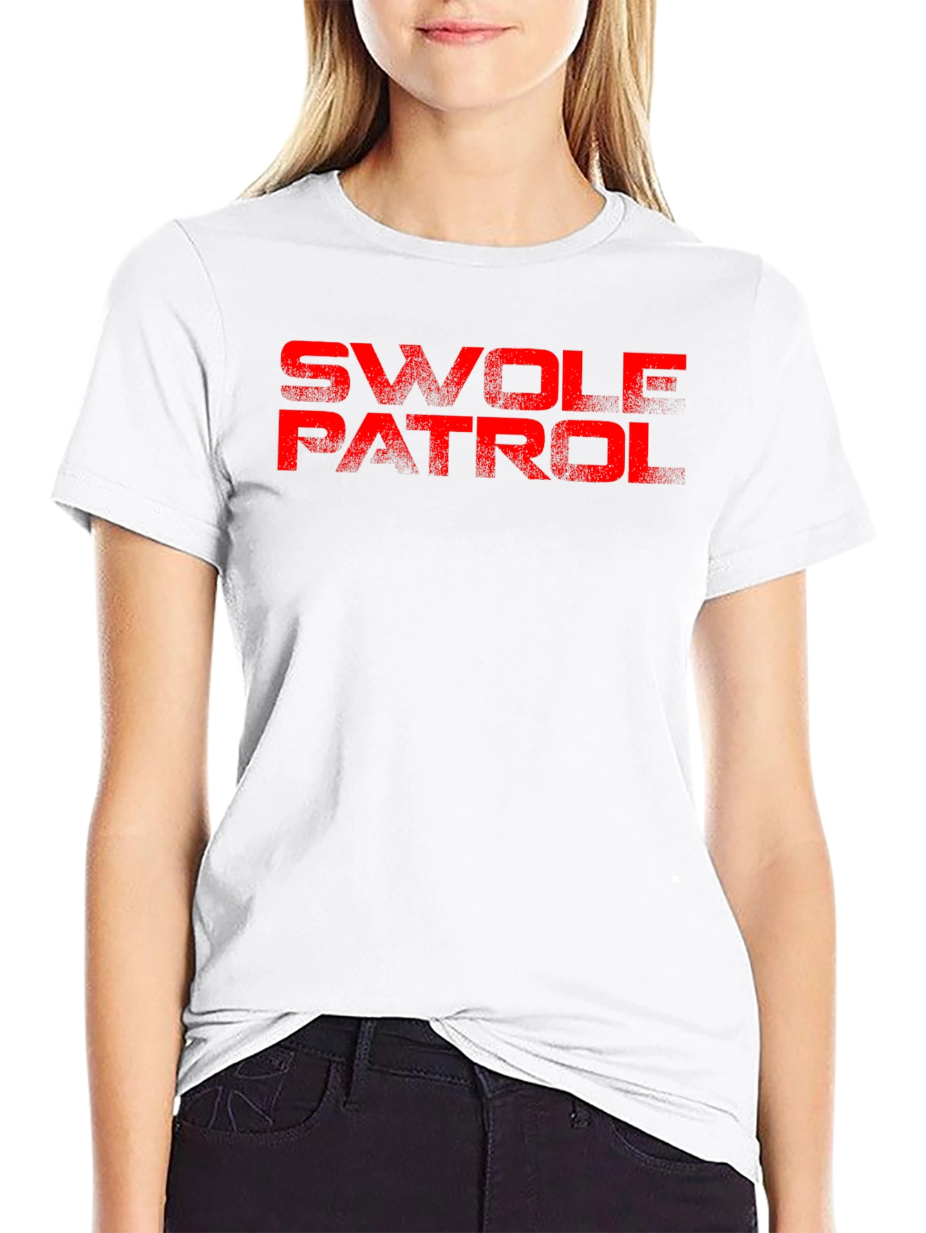 Swole Patrol Graphic Tee - Black
