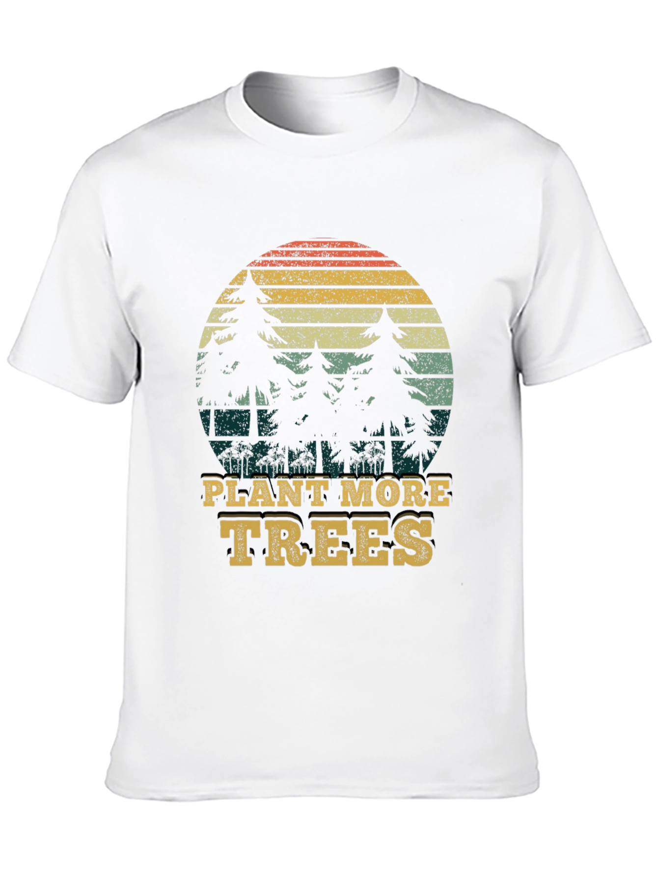 Plant More Trees Graphic Tee - Black
