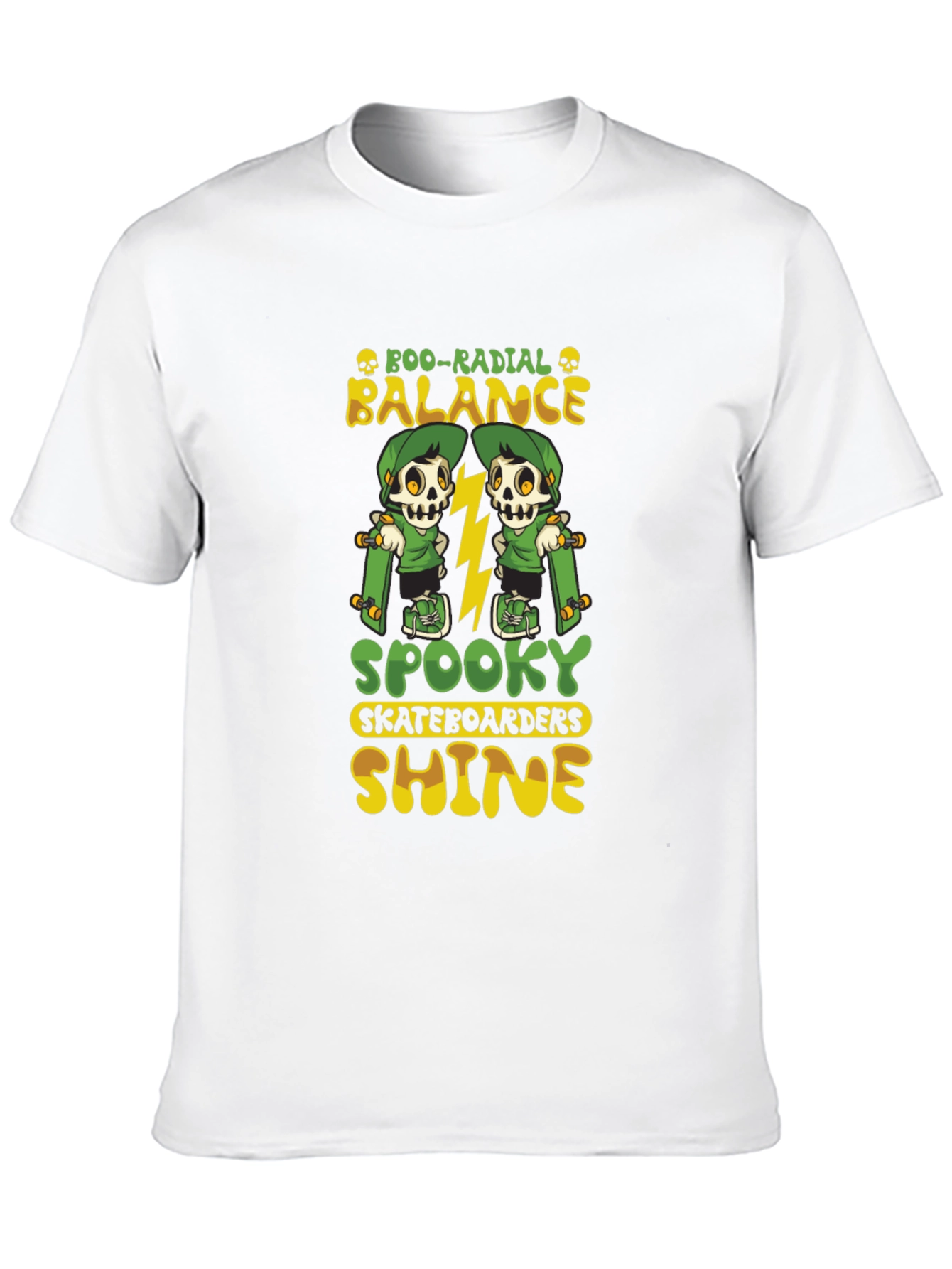 Boo-Radial Balance Skateboard T-Shirt
