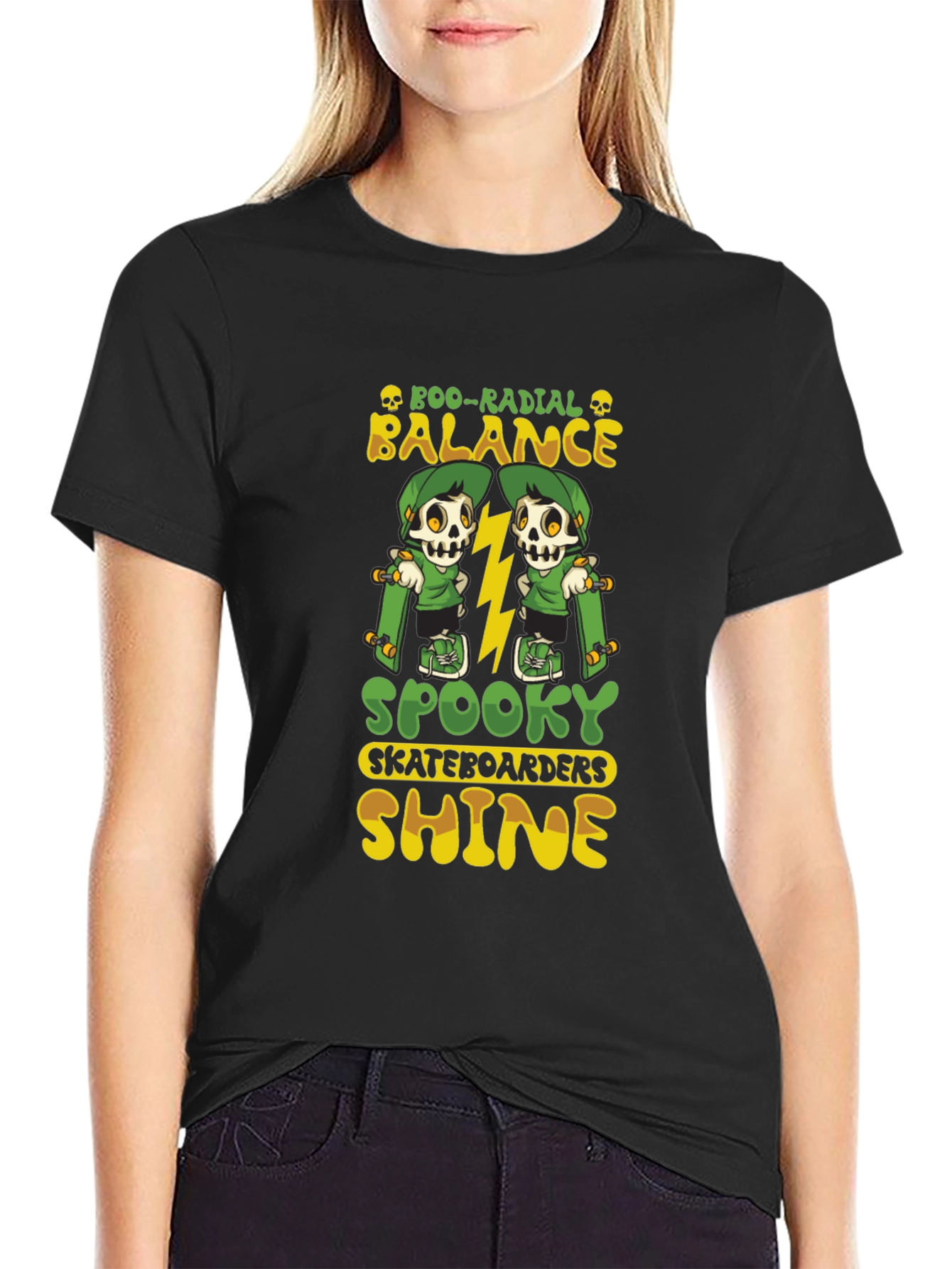 Boo-Radial Balance Skateboard T-Shirt