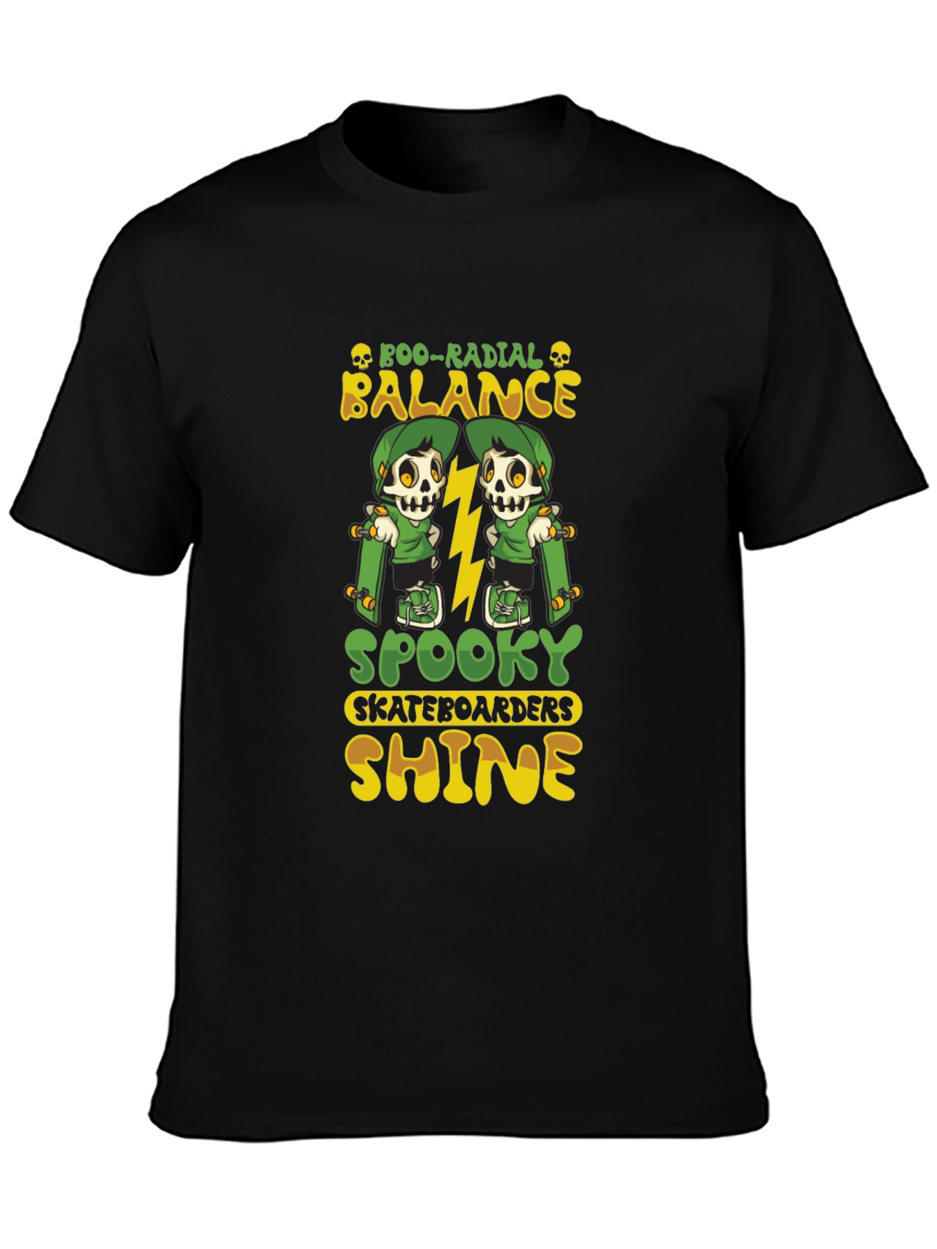 Boo-Radial Balance Skateboard T-Shirt