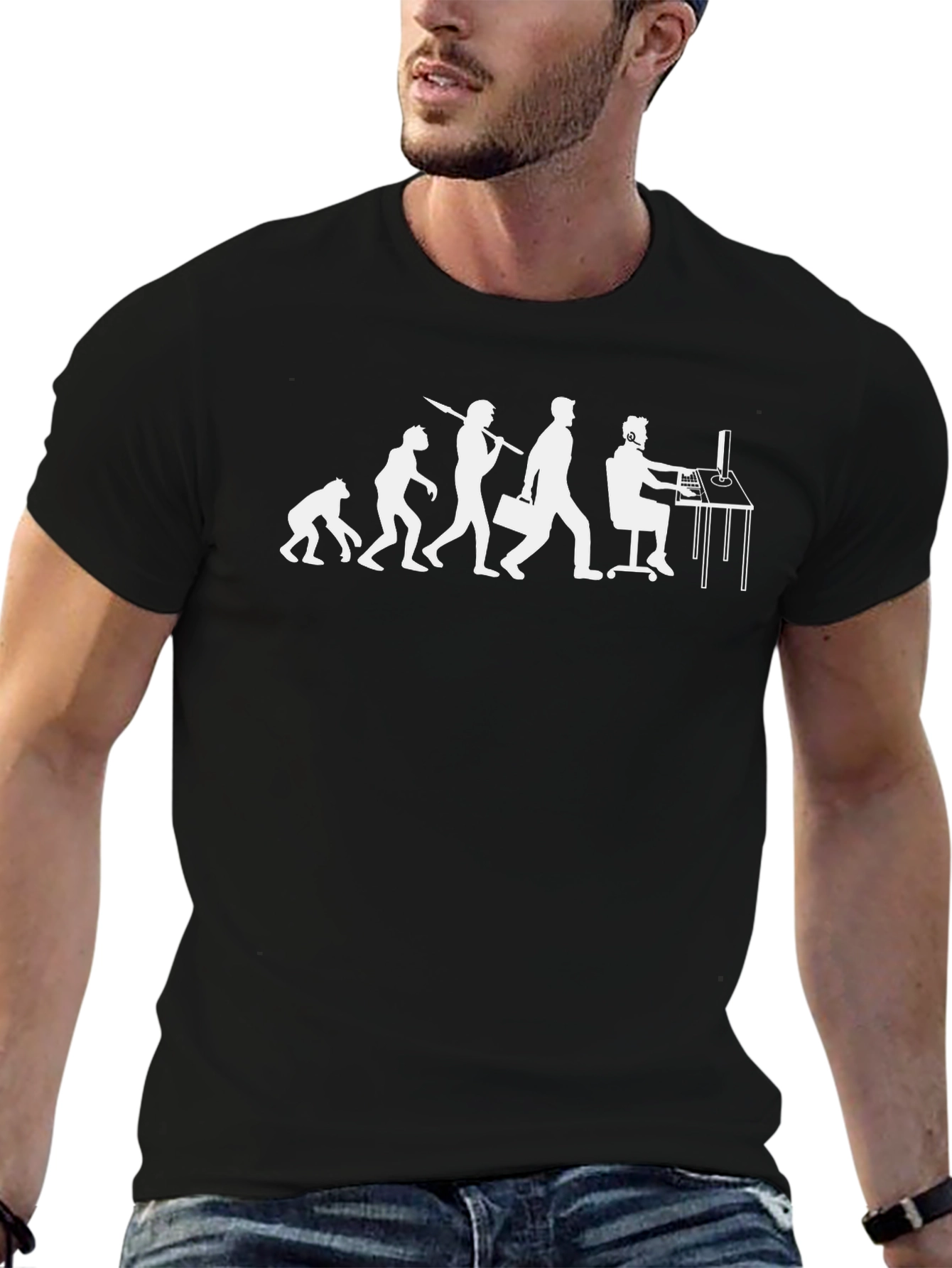 Evolution of the Programmer T-Shirt - Black