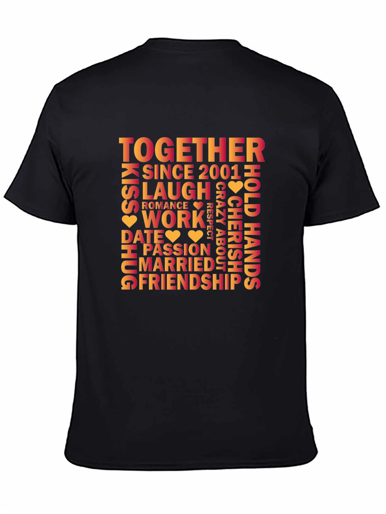 Together Since 2001 Relationship Anniversary T-Shirt