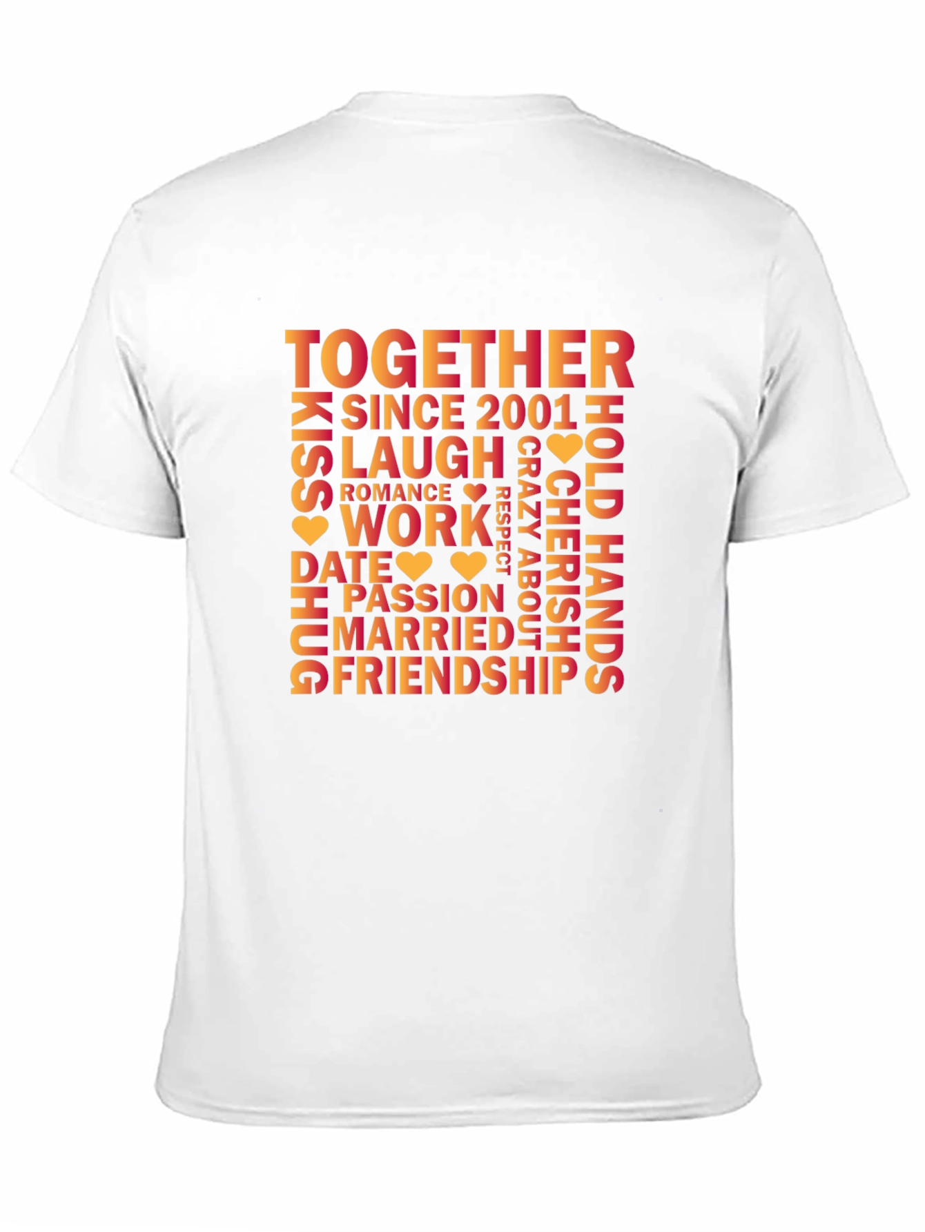 Together Since 2001 Relationship Anniversary T-Shirt