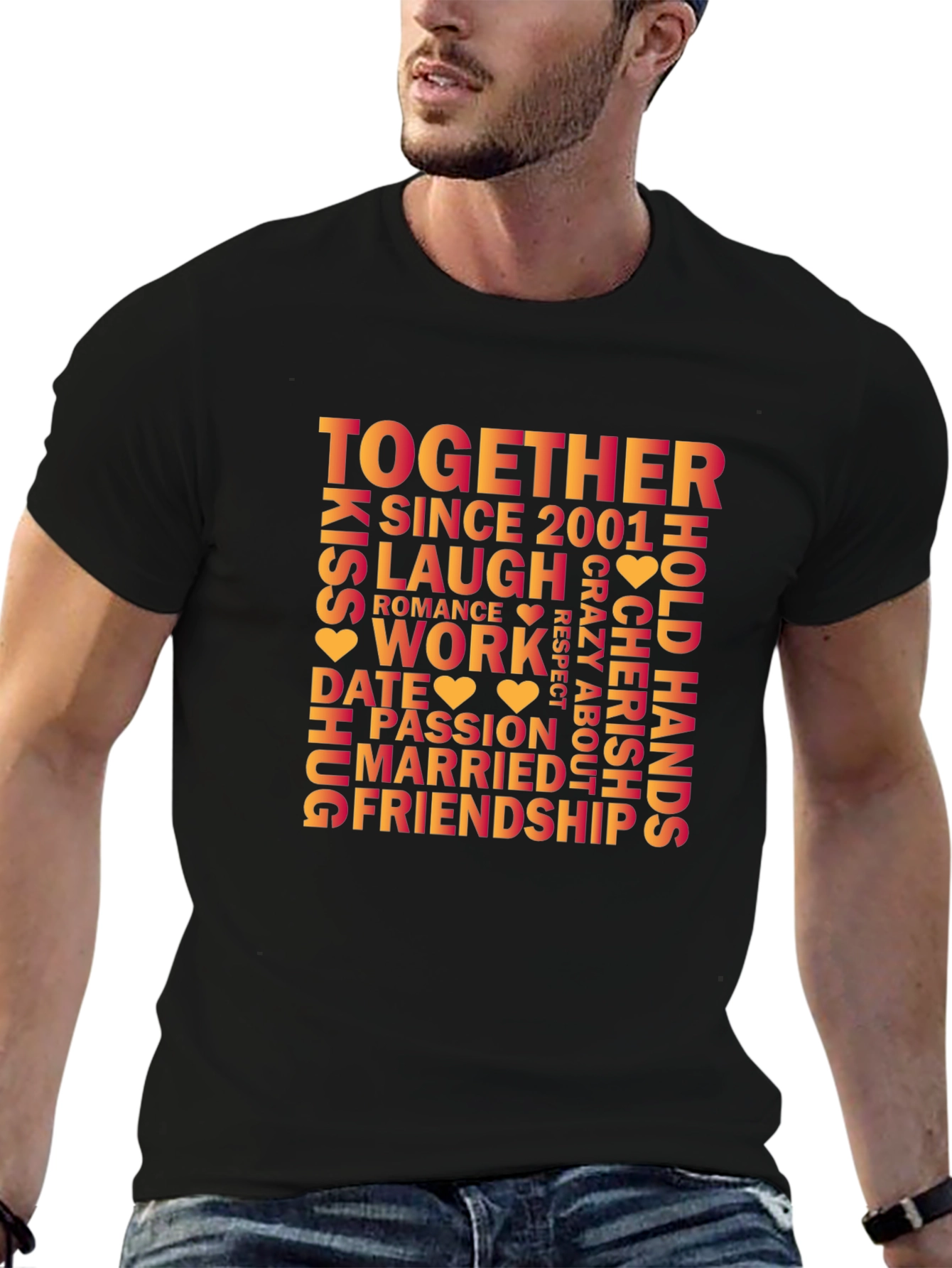 Together Since 2001 Relationship Anniversary T-Shirt