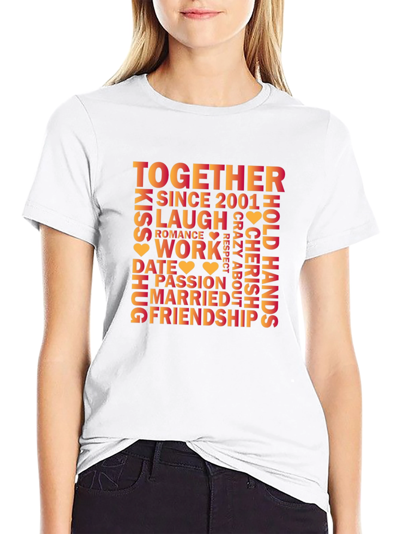 Together Since 2001 Relationship Anniversary T-Shirt
