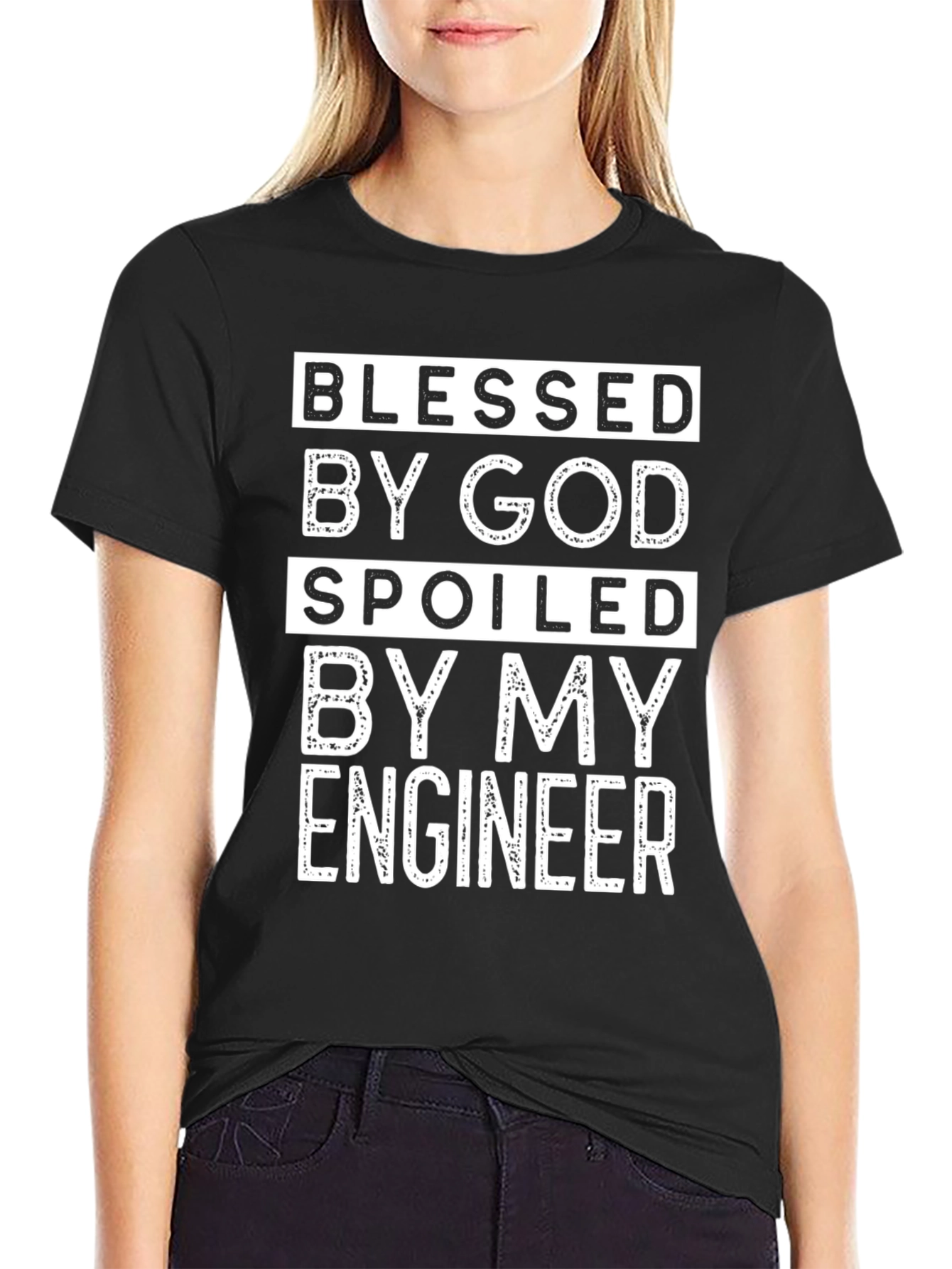 Blessed By God Spoiled By My Engineer T-Shirt