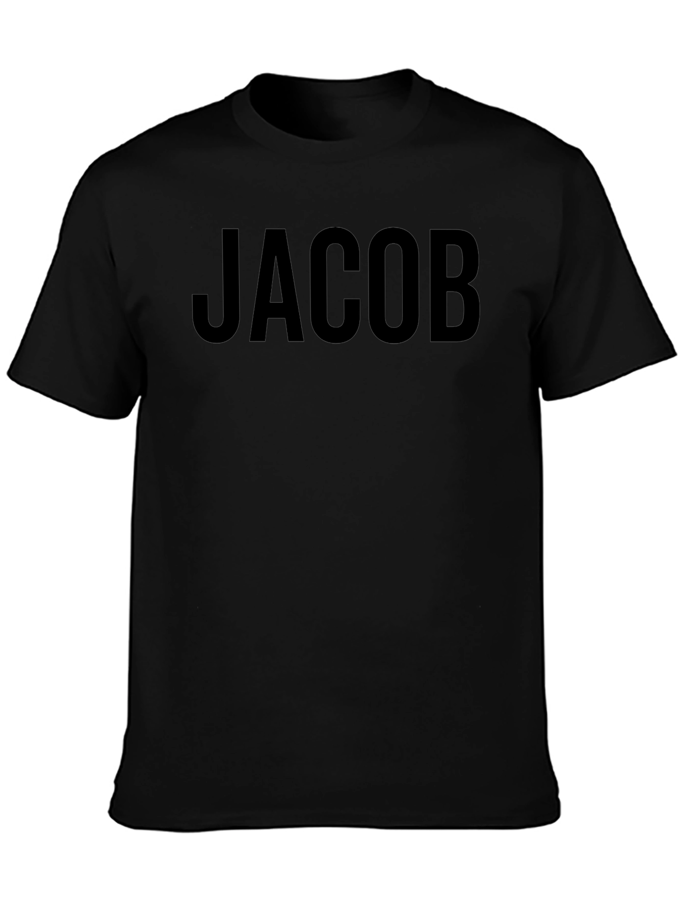 Jacob Personalized Black T-Shirt