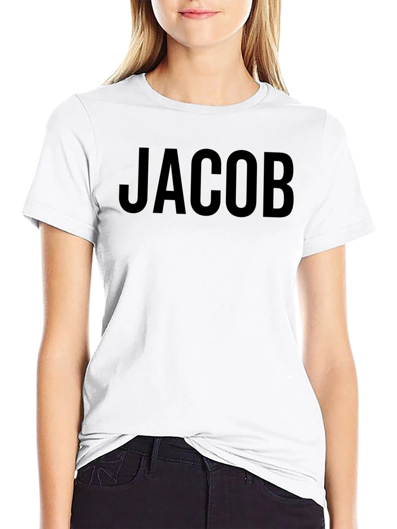 Jacob Personalized Black T-Shirt