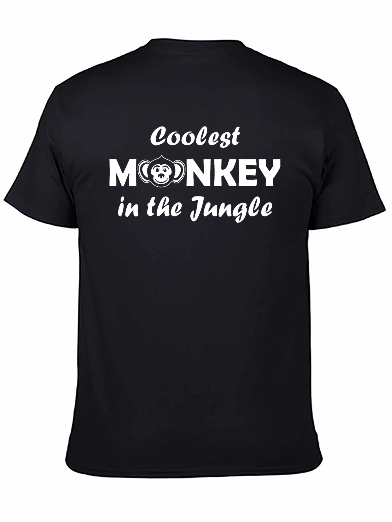 Coolest Monkey in the Jungle Black T-Shirt