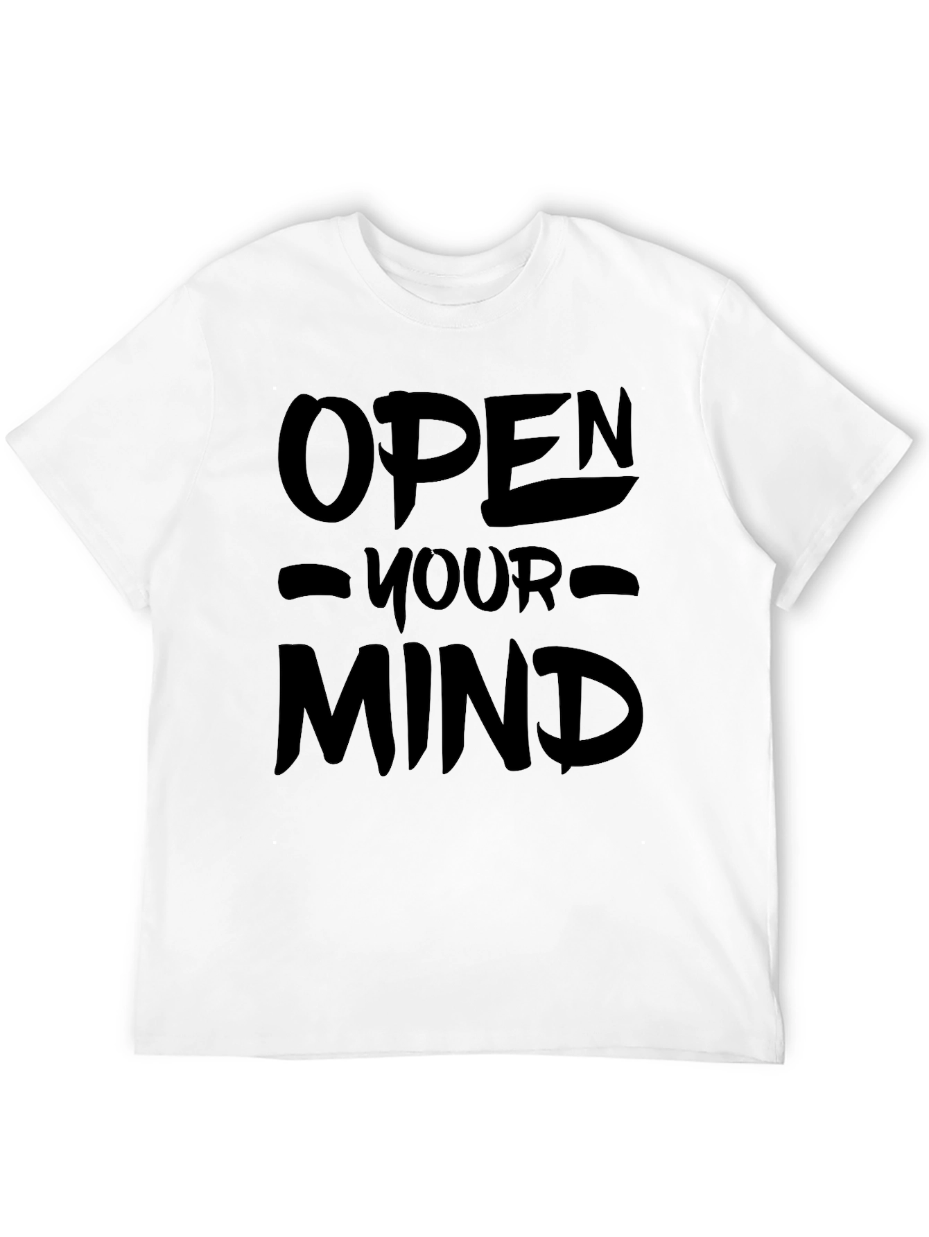 Open Your Mind Graphic T-Shirt - Black