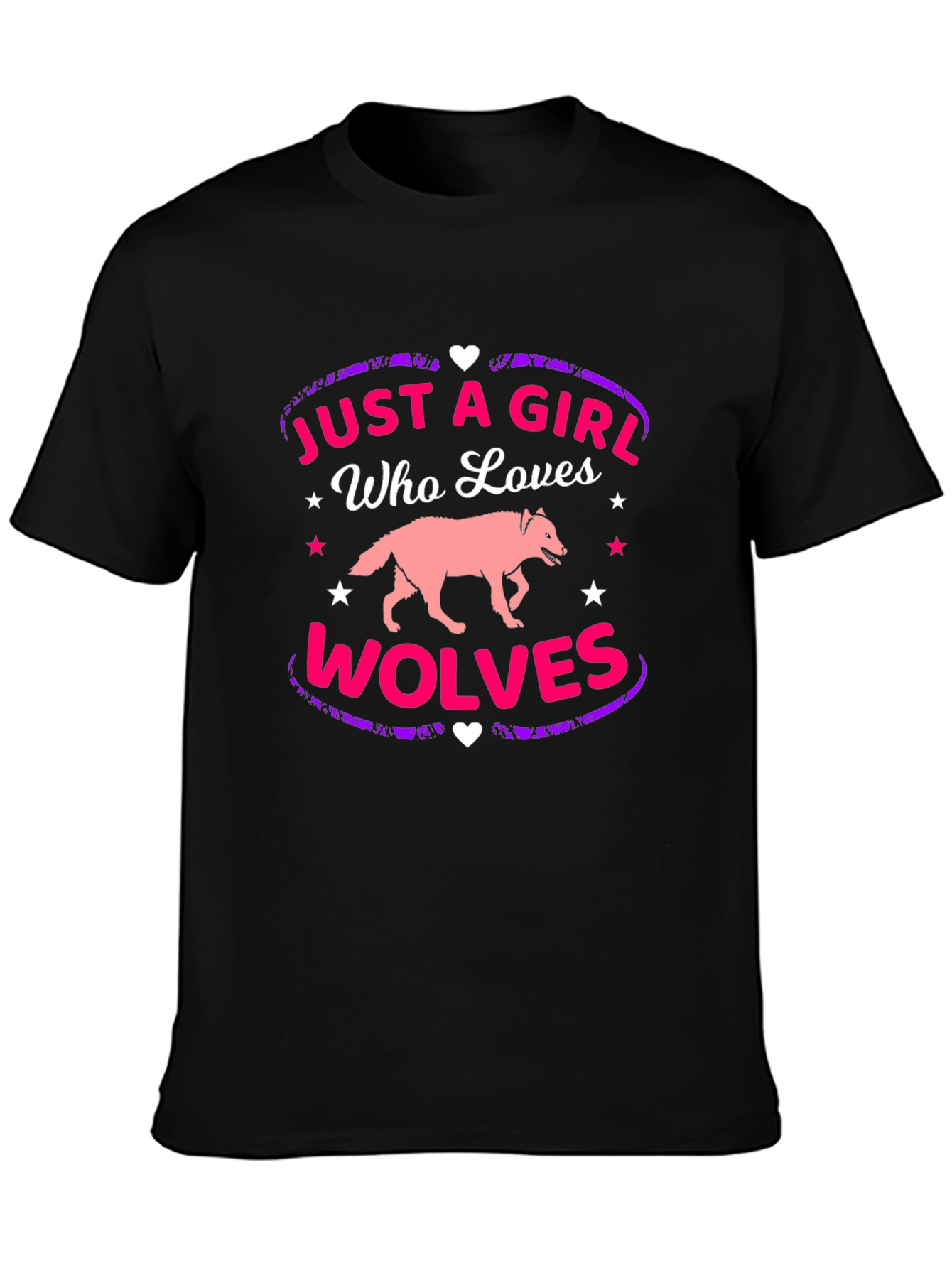 Just A Girl Who Loves Wolves T-Shirt