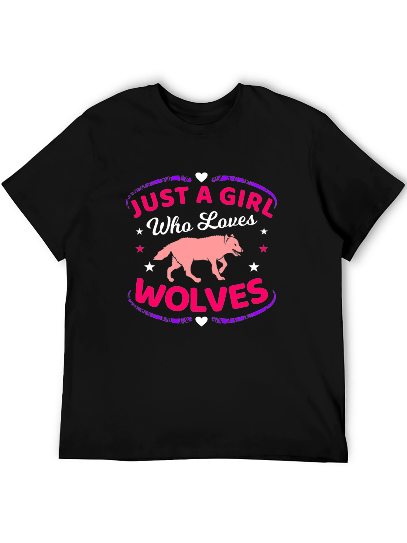 Just A Girl Who Loves Wolves T-Shirt