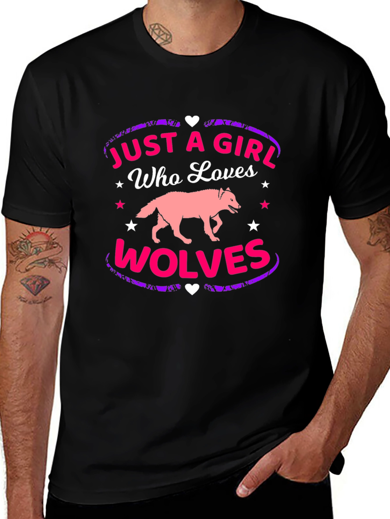 Just A Girl Who Loves Wolves T-Shirt